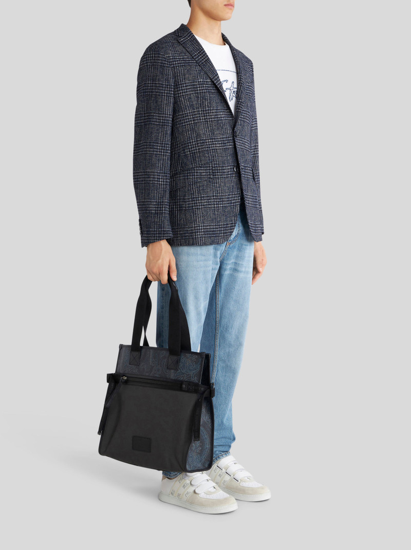 Etro COLOUR BLOCK PAISLEY SHOPPING BAG outlook