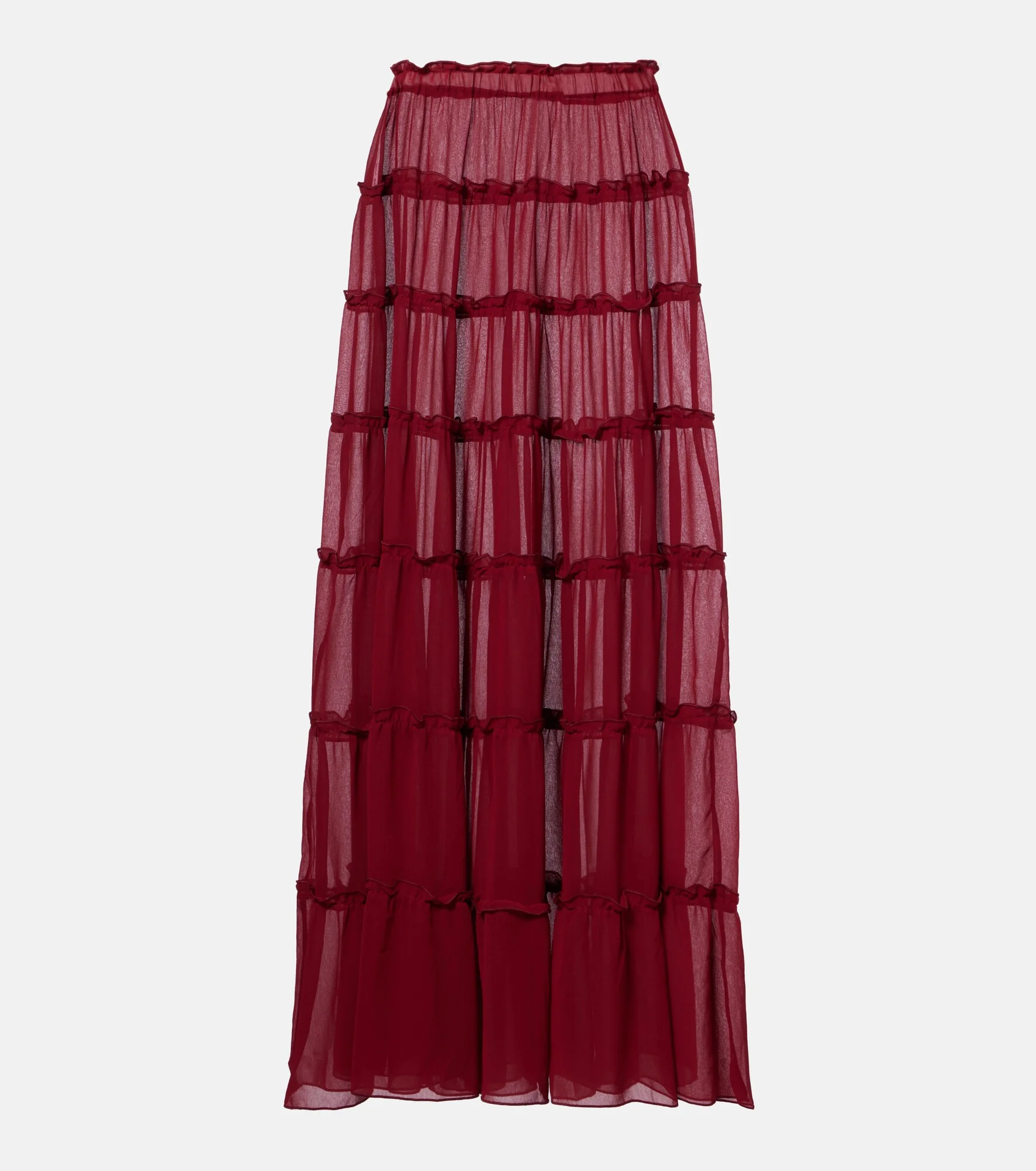 Elma tiered semi-sheer maxi skirt - 1