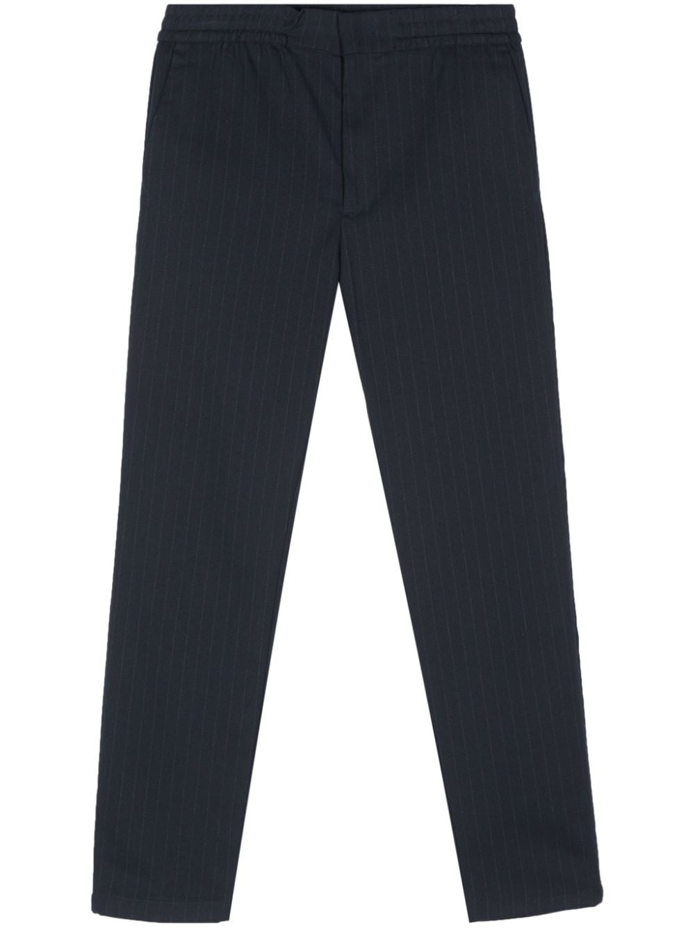 Foss pinstriped tapered trousers - 1