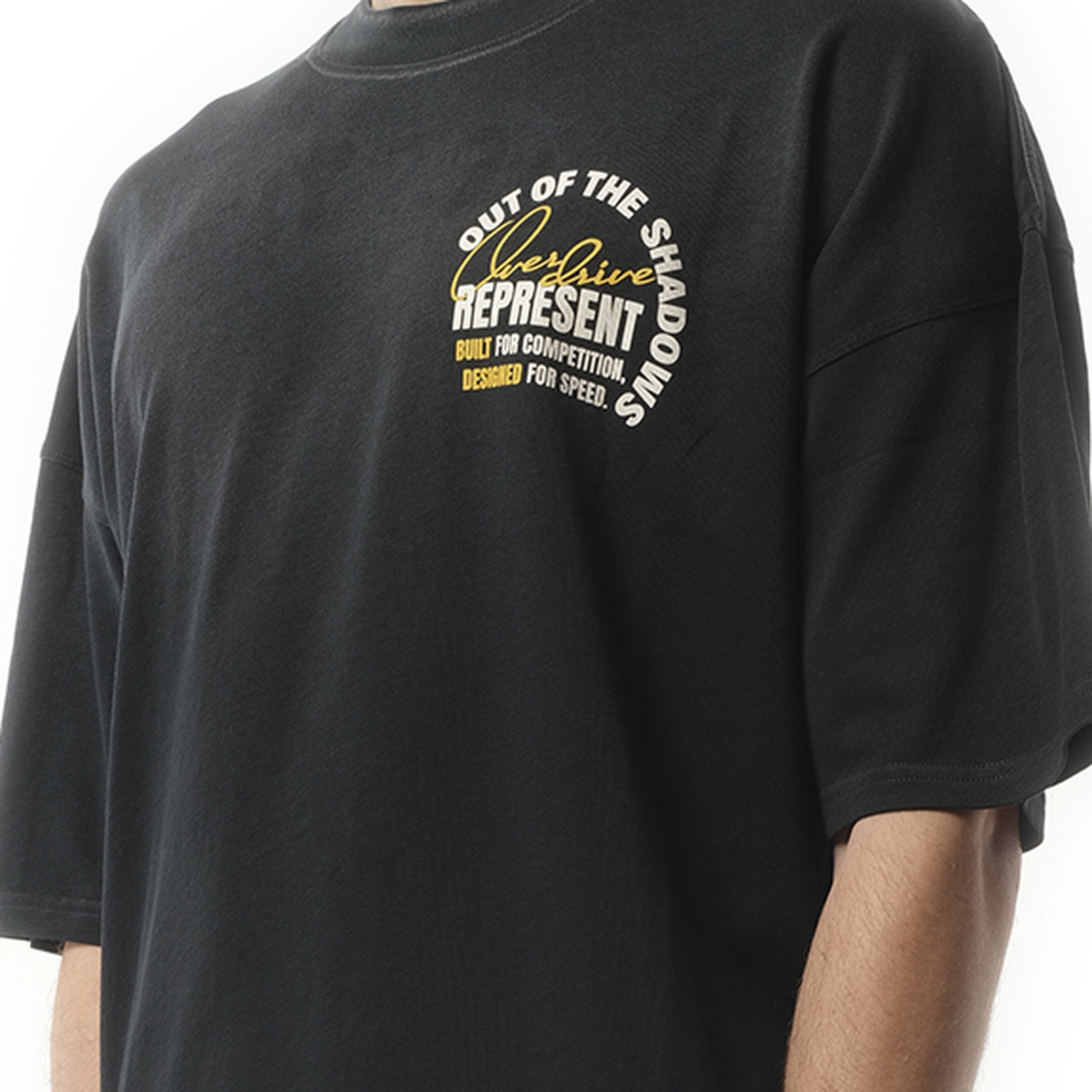 Out Of The Shadows T-Shirt in Stained Black - 3