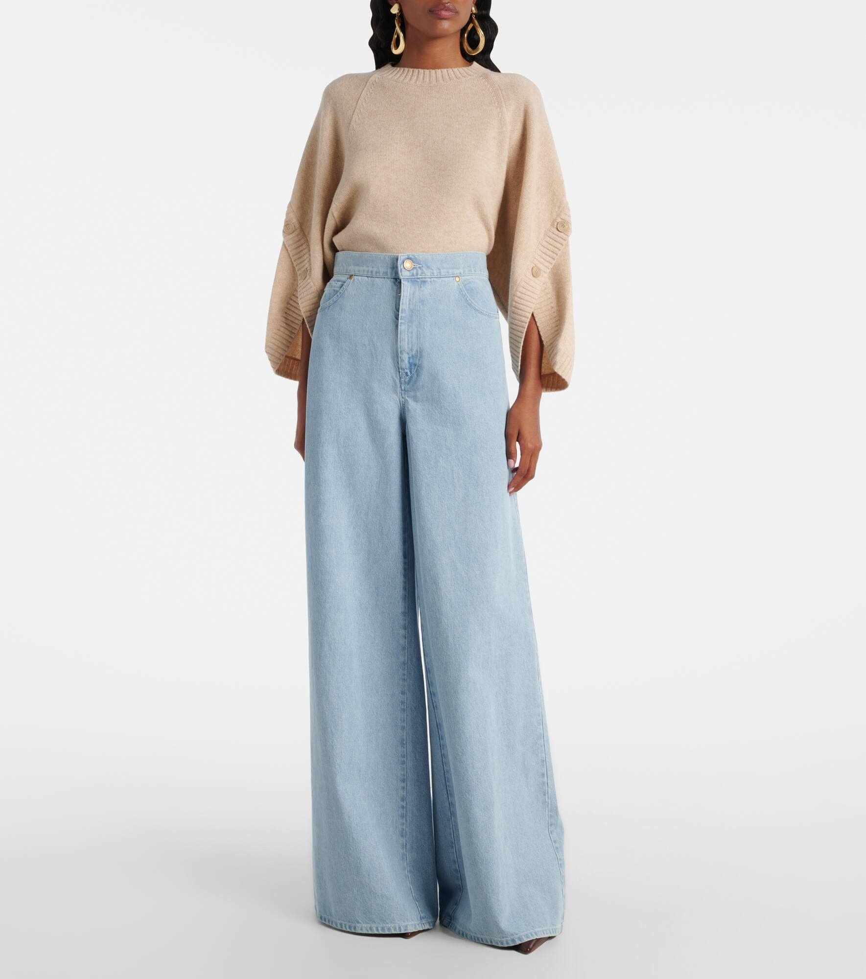 Affari high-rise wide-leg jeans - 7