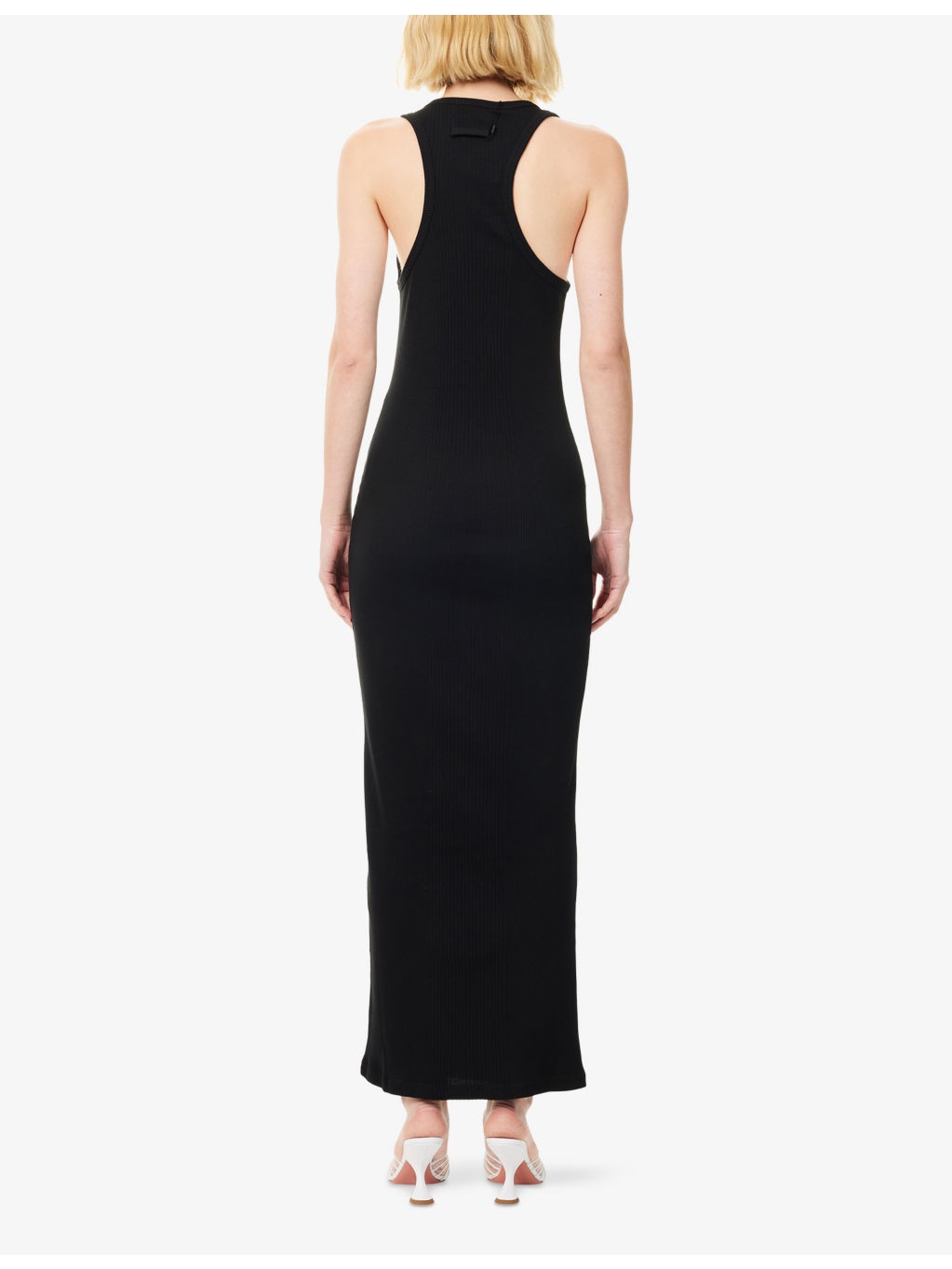 Ribbed Scoop-Neck Cotton-Jersey Midi Dress - 4