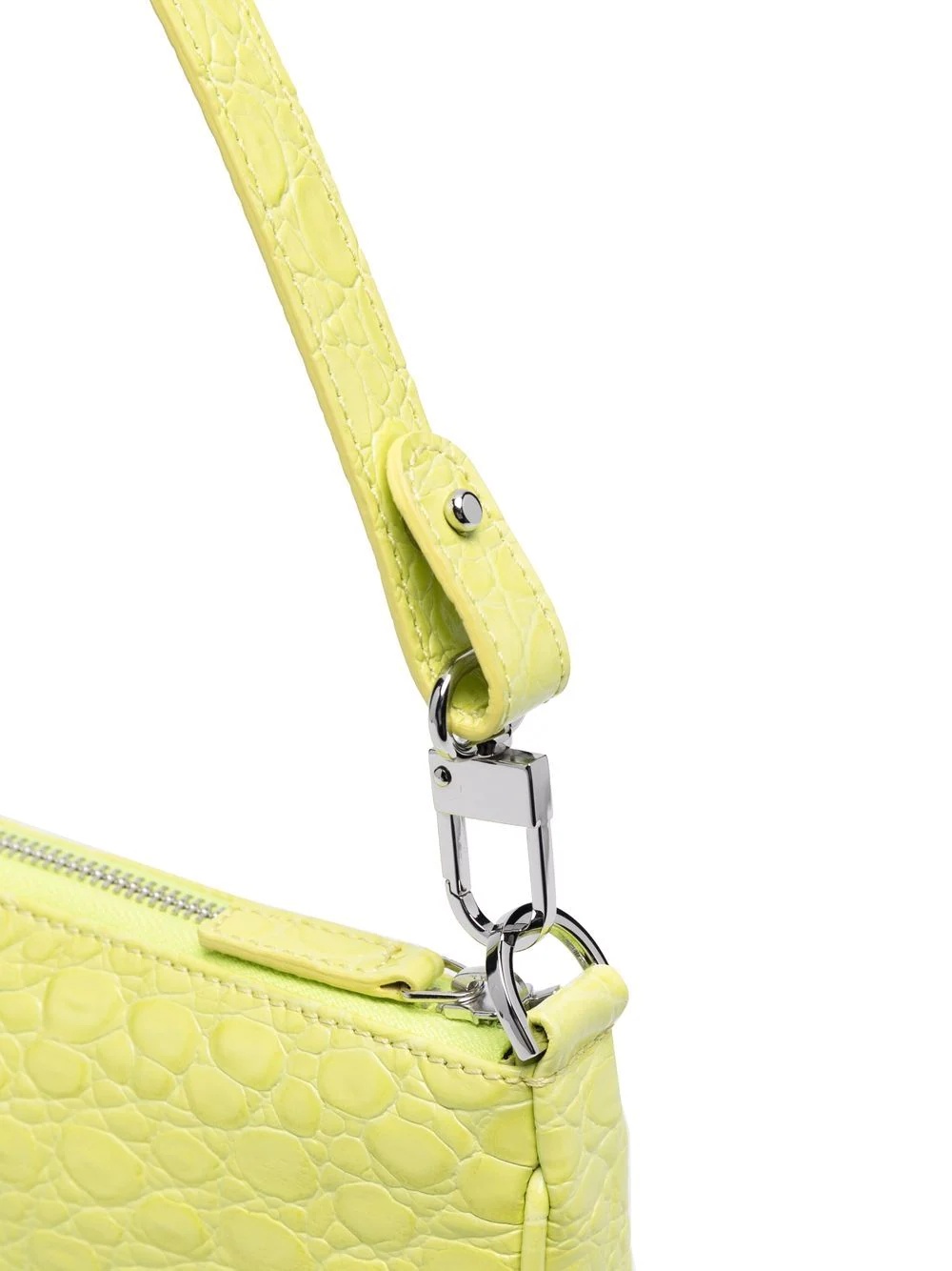 Rachel croc-embossed shoulder bag - 5