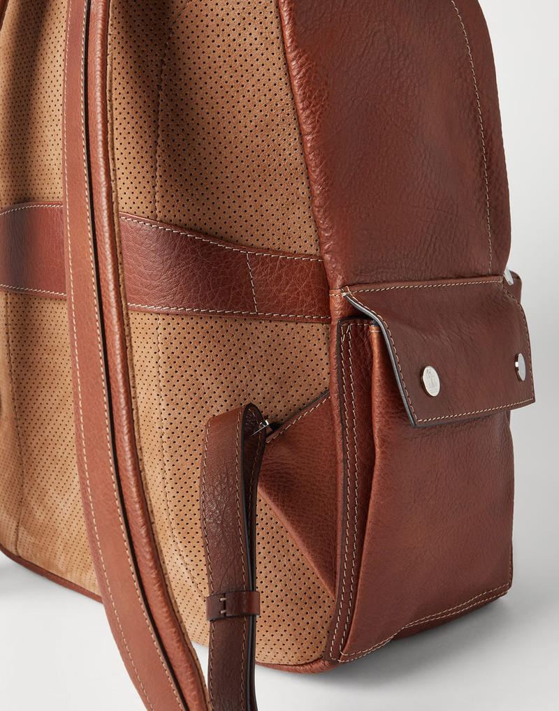 Grained calfskin travel backpack 3