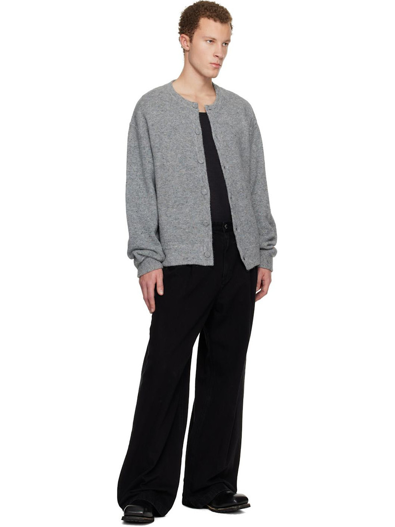 Wooyoungmi Gray Crewneck Cardigan outlook