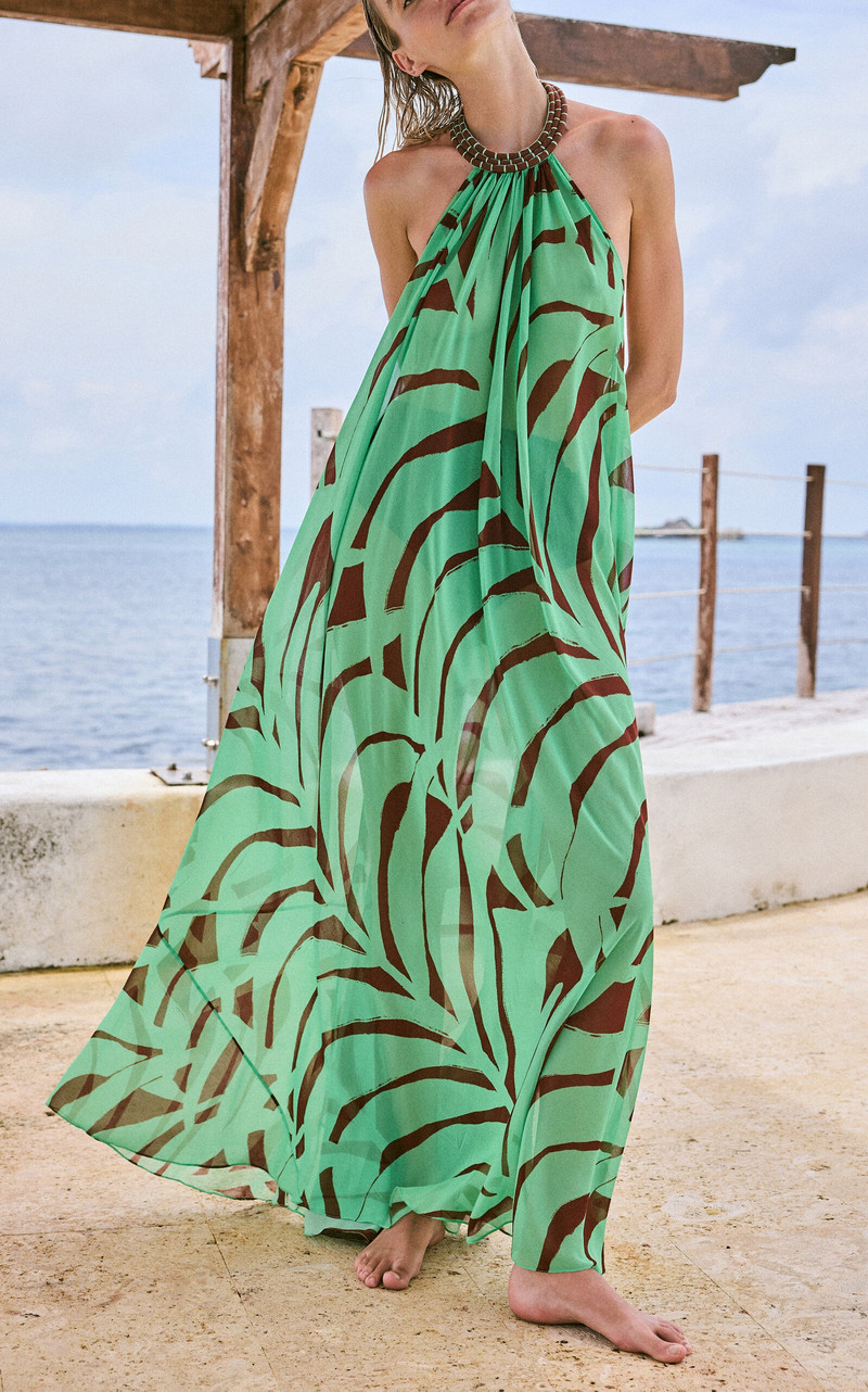 Tactile Winds Printed Maxi Dress print 3