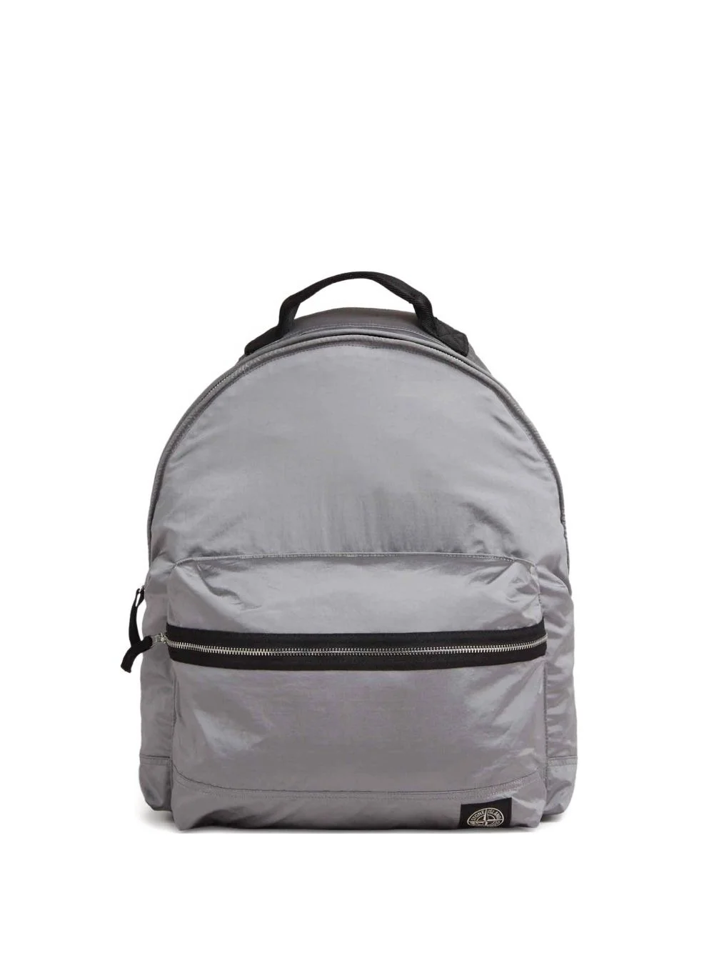 metallic zip-fastening backpack - 1