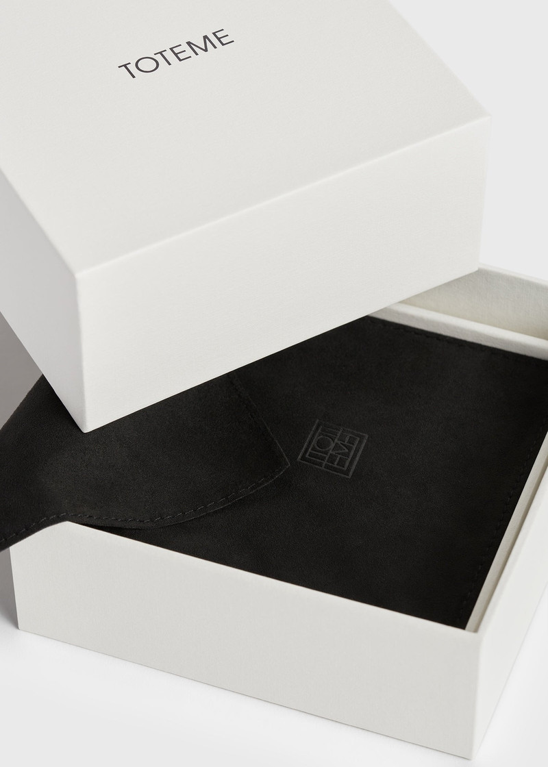 Signature pavé hoops silver 7