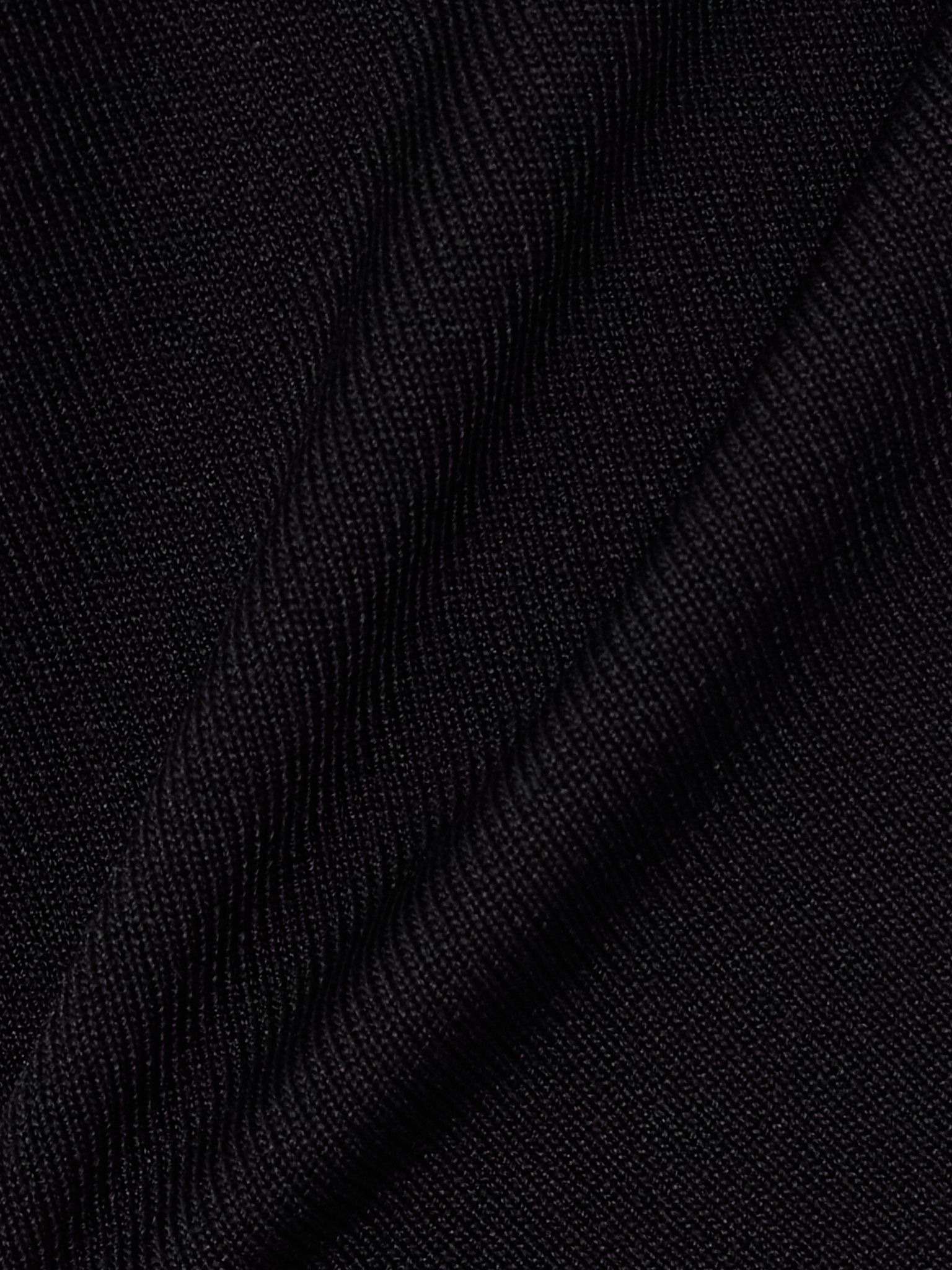 Asymmetric jersey top Black - 4