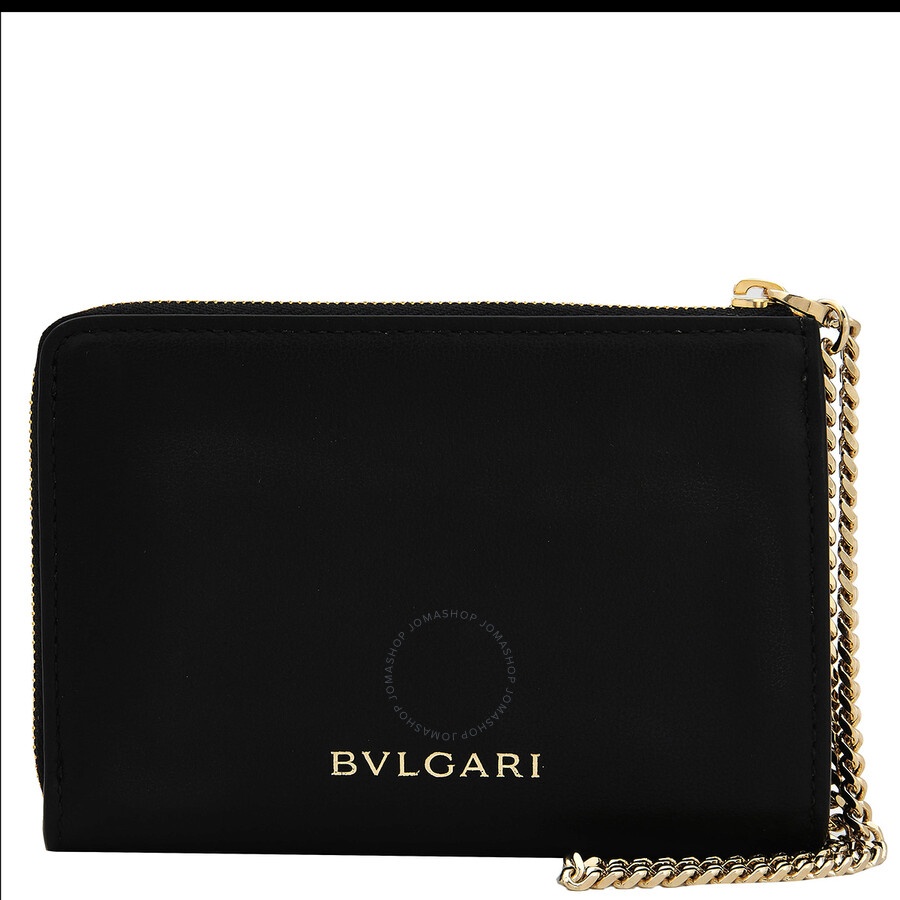 Bvlgari Black Serpenti Forever Zipped Leather Card Holder - 3