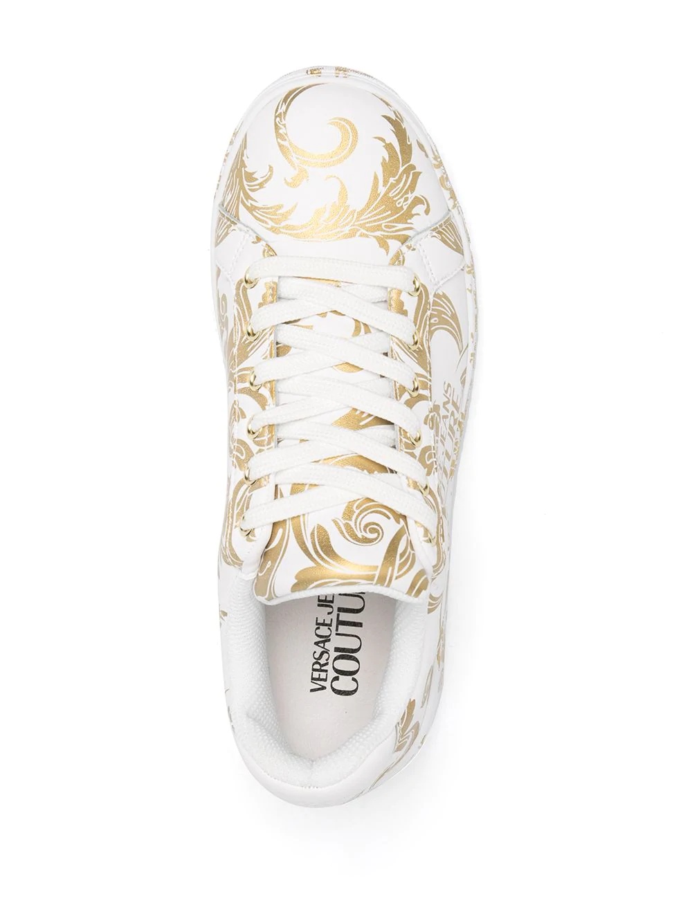 metallic baroque sneakers - 4