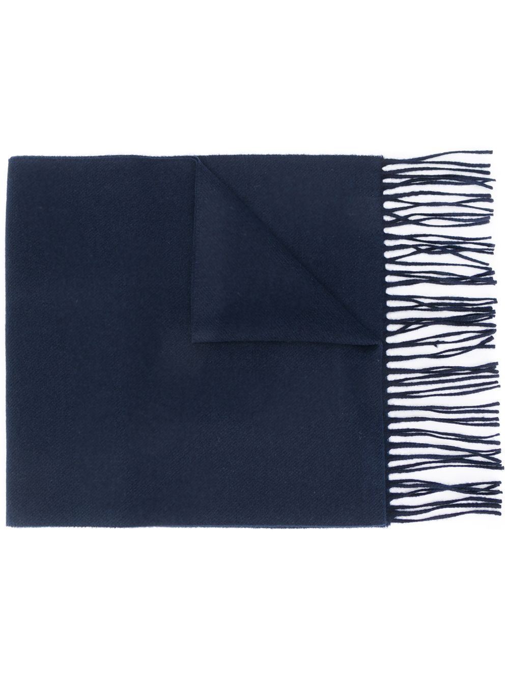 merino wool fringed scarf - 1