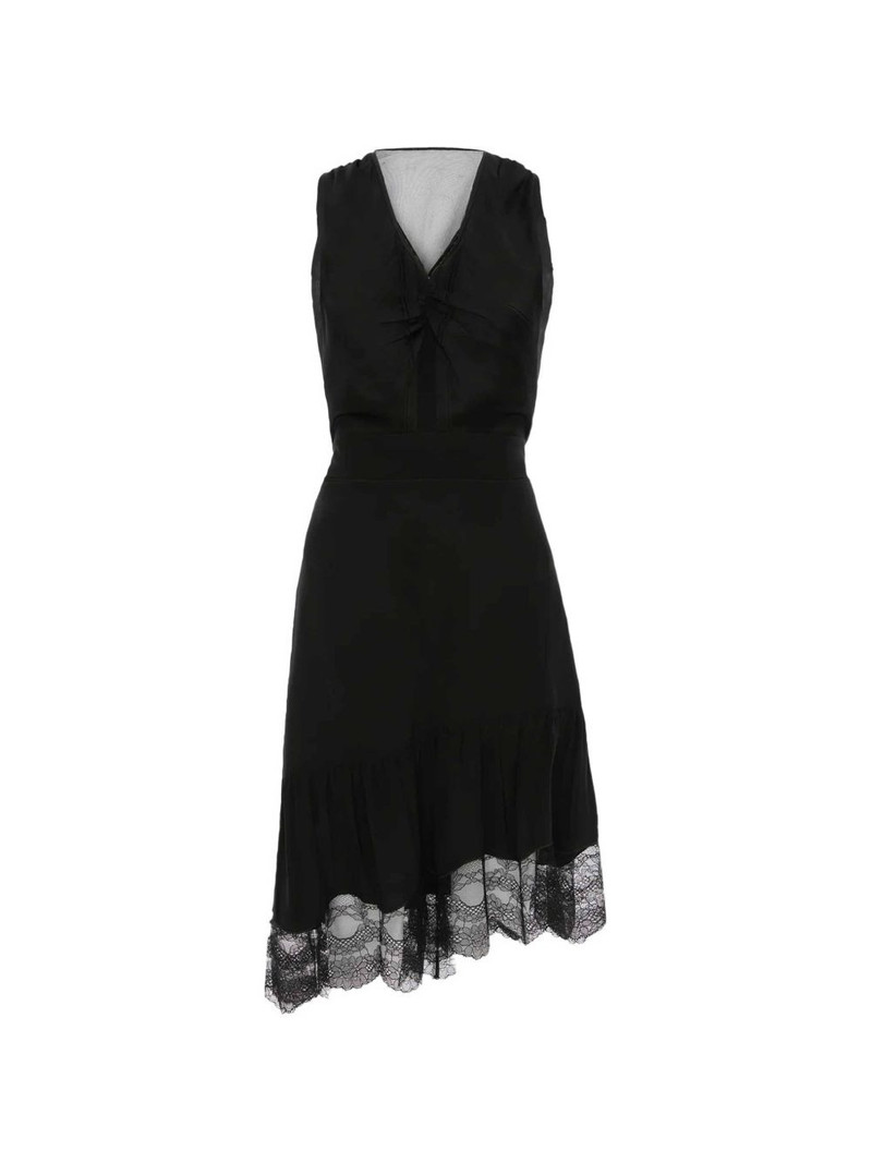 lace-trim mini dress 1