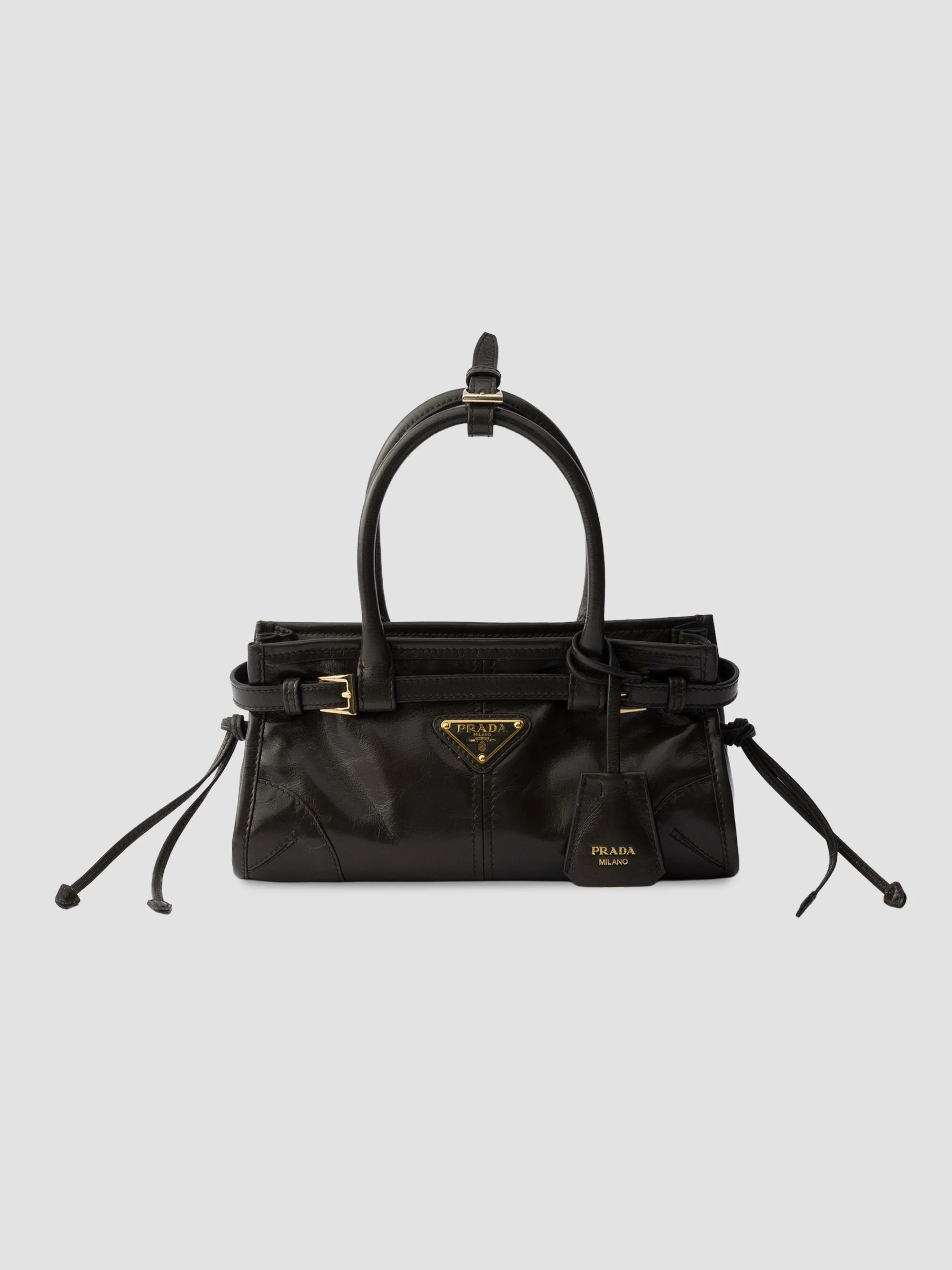 Women's Bonnie Leather Top Handle Bag - Dark Green - 1