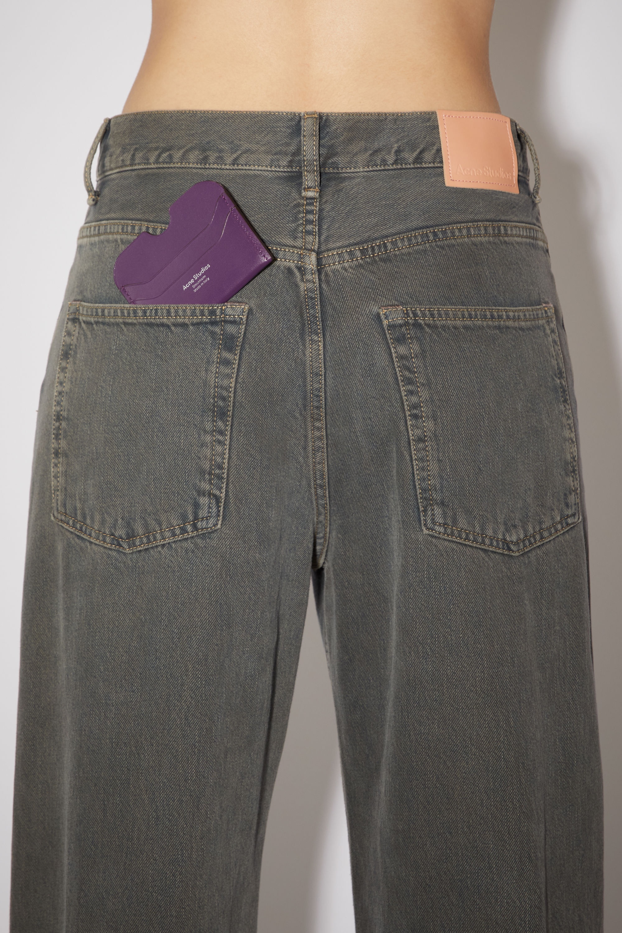 Leather card holder - Violet purple - 2