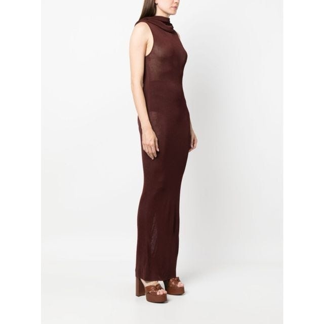 ワンピース Saint Laurent LONG DRESS (745646Y76BM 6015) Saint Laurent Long Sleeveless Dress In Crepe Satin | Saks