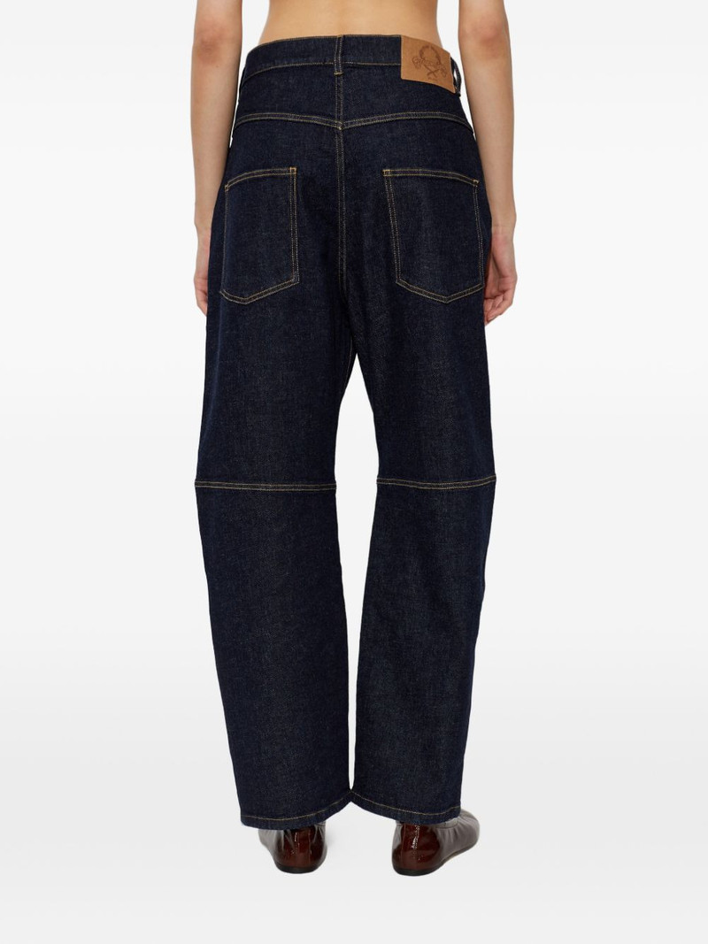 heart-cut-out frayed jeans 4