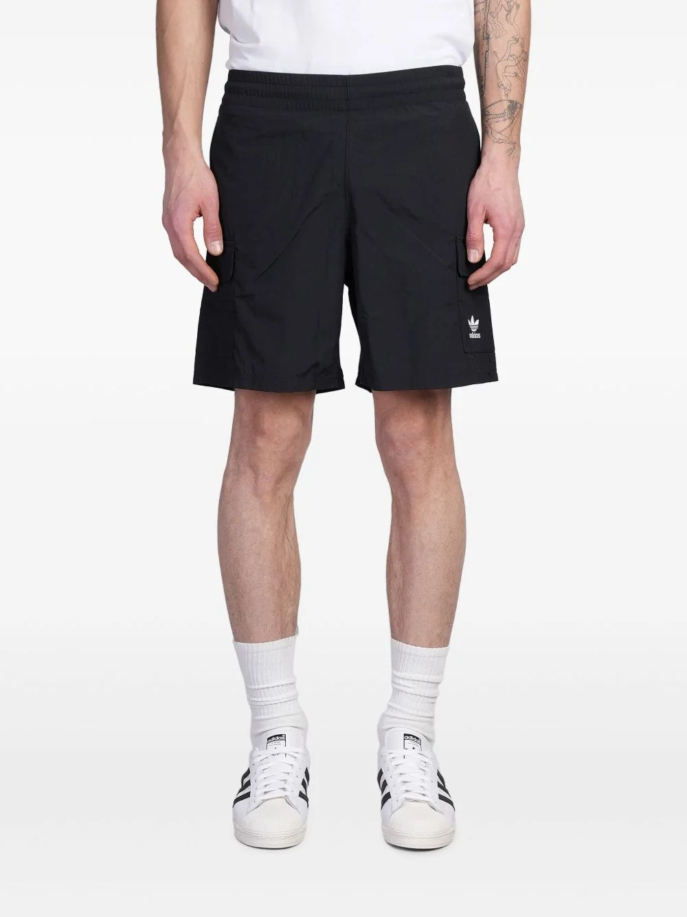 logo-embroidered track shorts - 1
