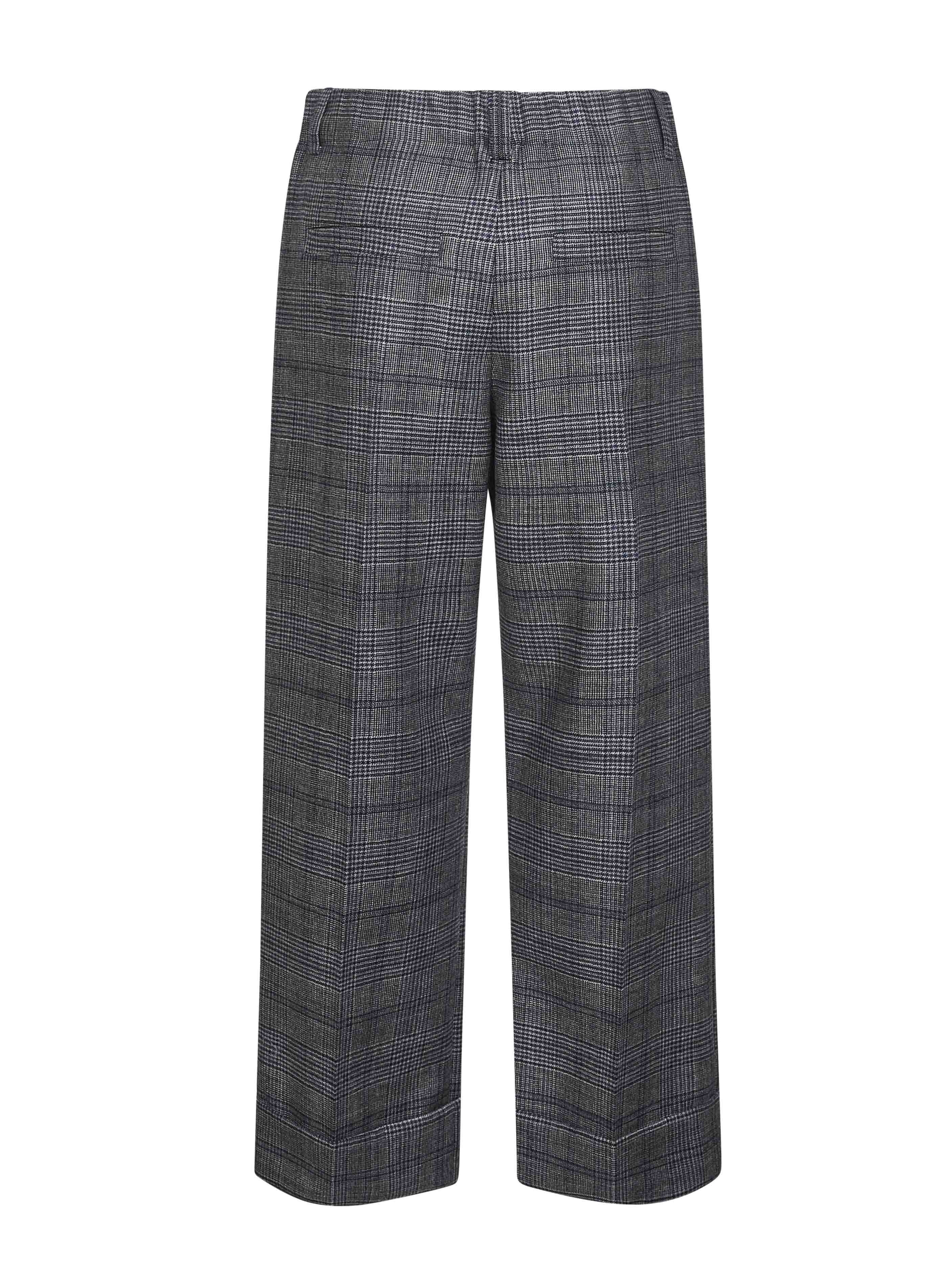 Grey Prince of Wales Sartorial Crop trousers - 2