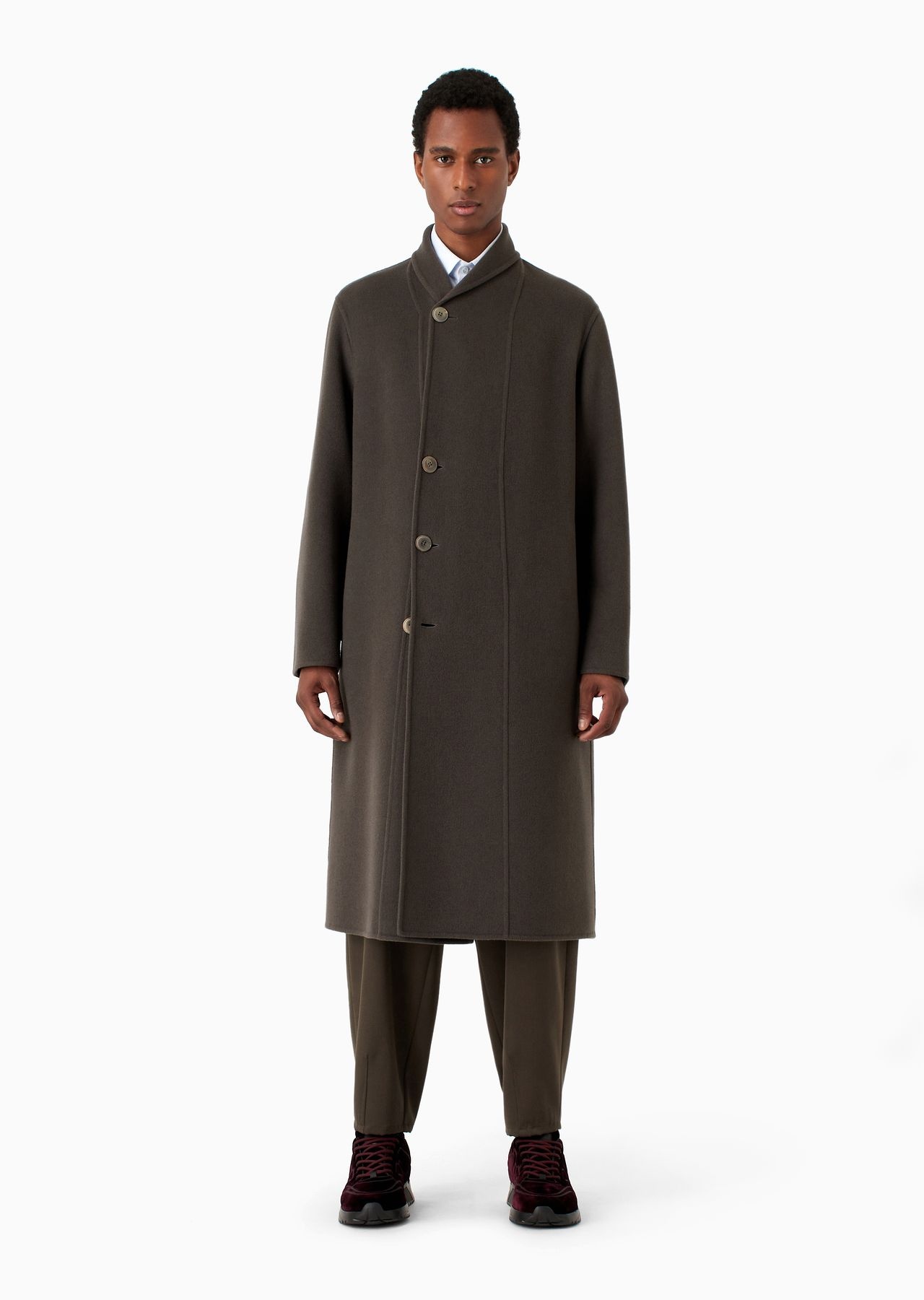 Single-breasted double cashmere coat - 2