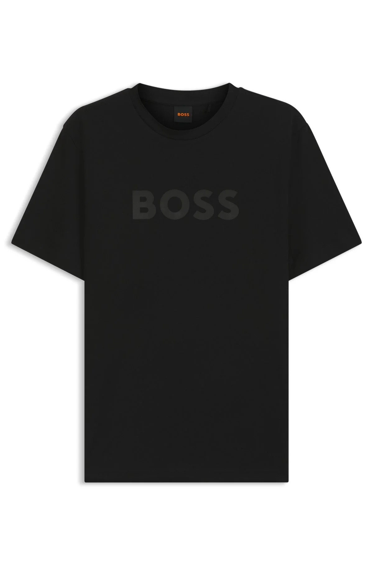 REGULAR-FIT COTTON T-SHIRT WITH MODERN LOGO - 1