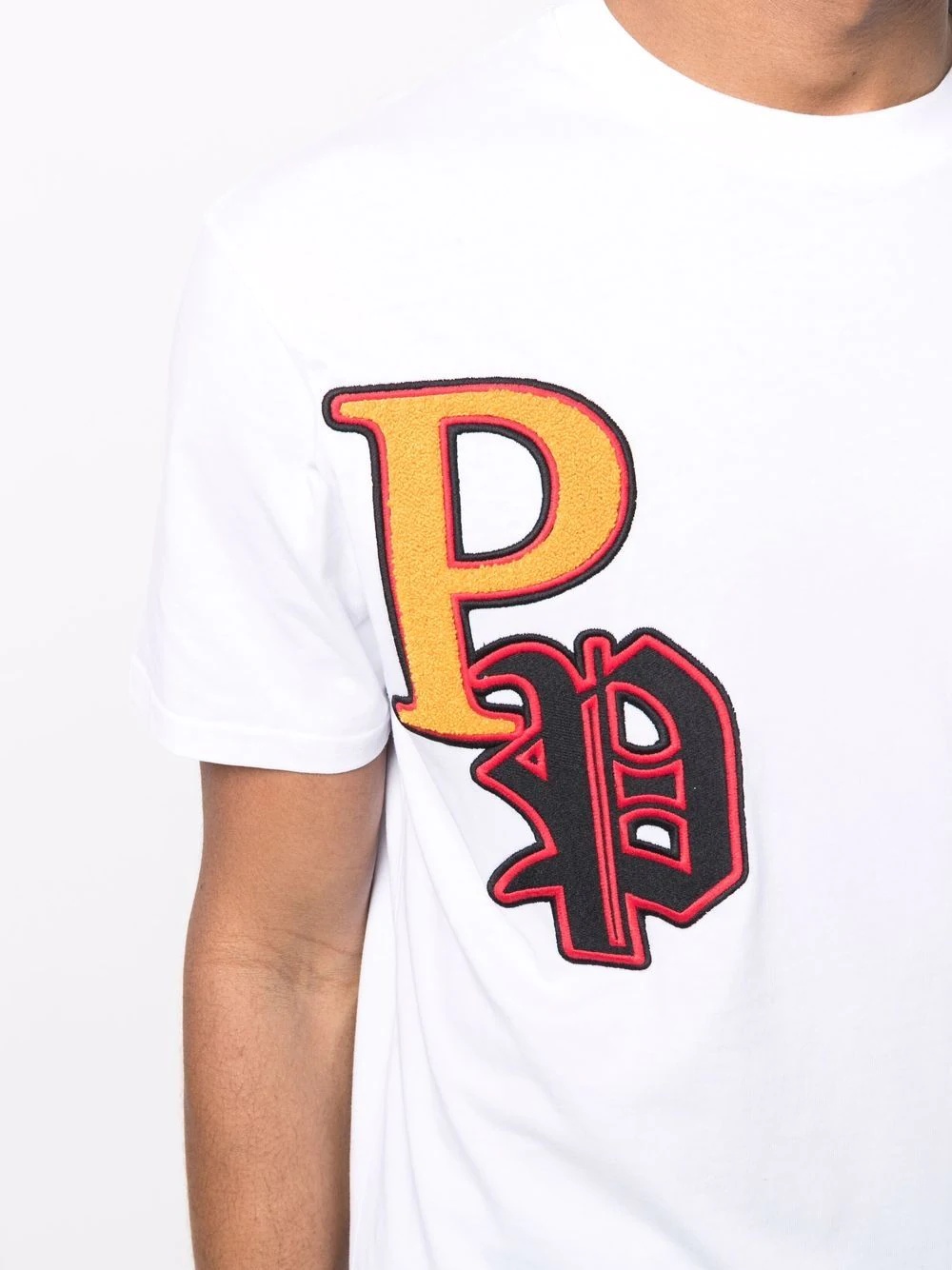 Patches branded crew-neck T-shirt - 6