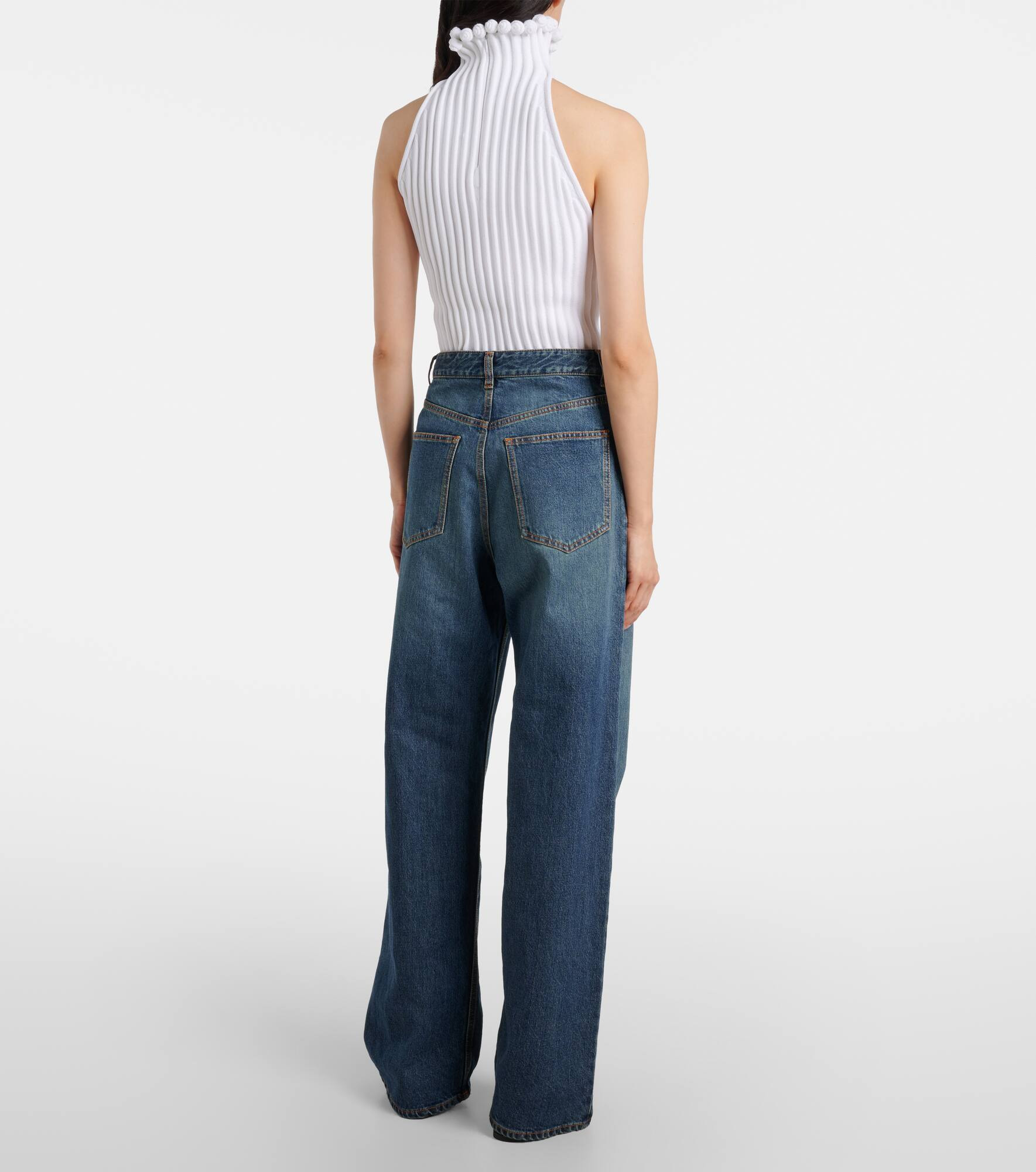 Low-rise straight jeans - 3