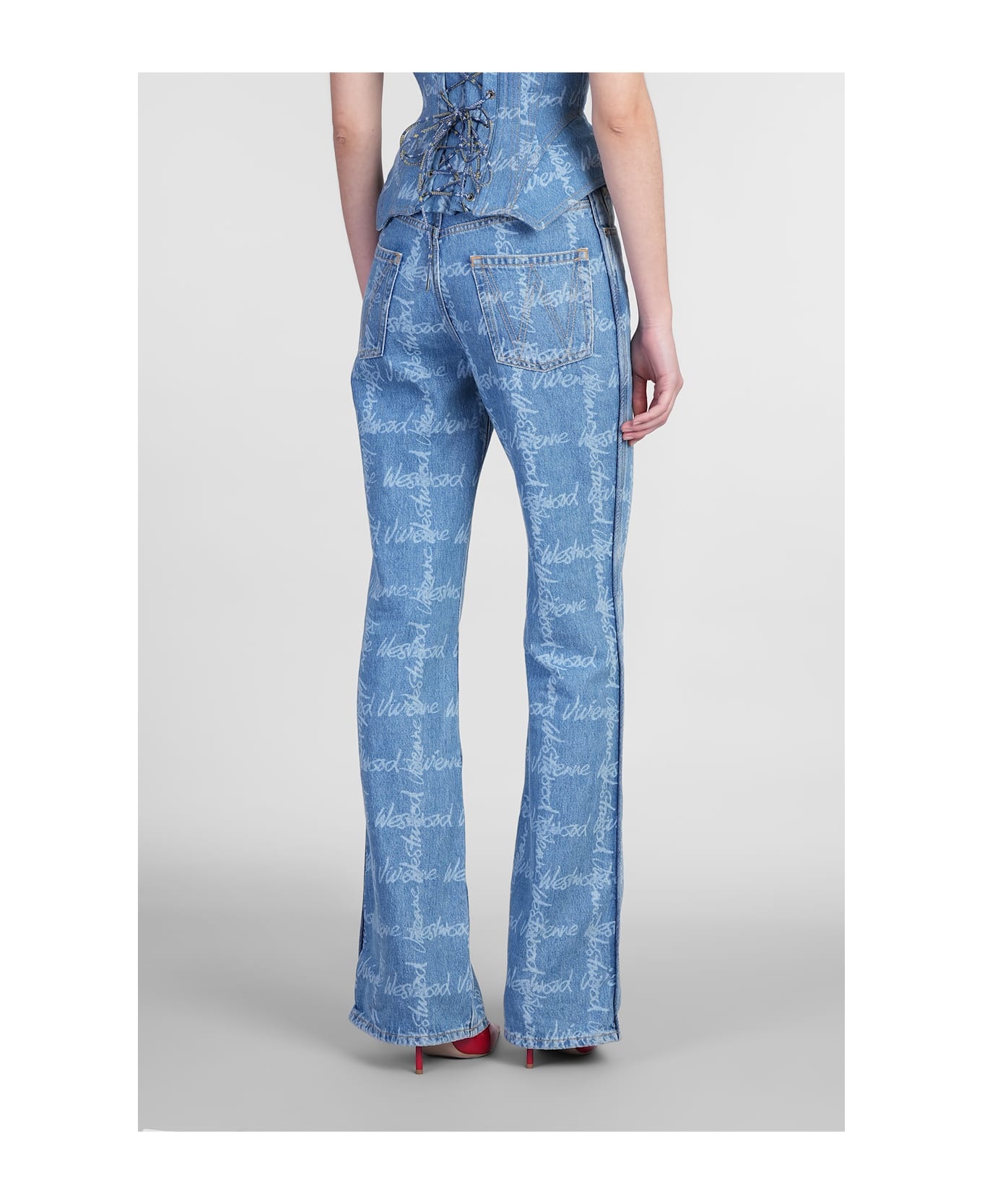 Ray Jeans In Blue Cotton - 3