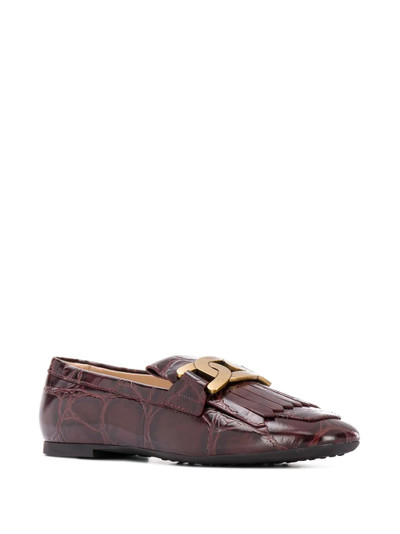 Tod's chain-link appliqué loafers outlook