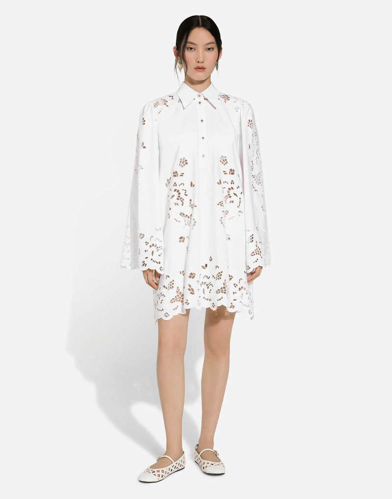 Dolce & Gabbana Cotton shirt dress with cut-out detailing outlook