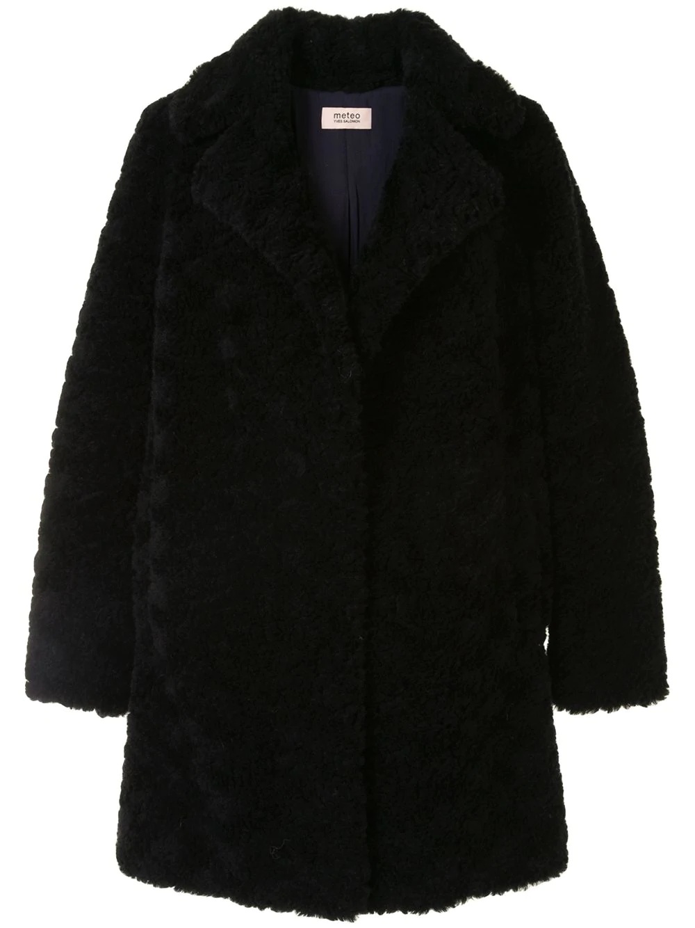 fluffy wool coat - 1