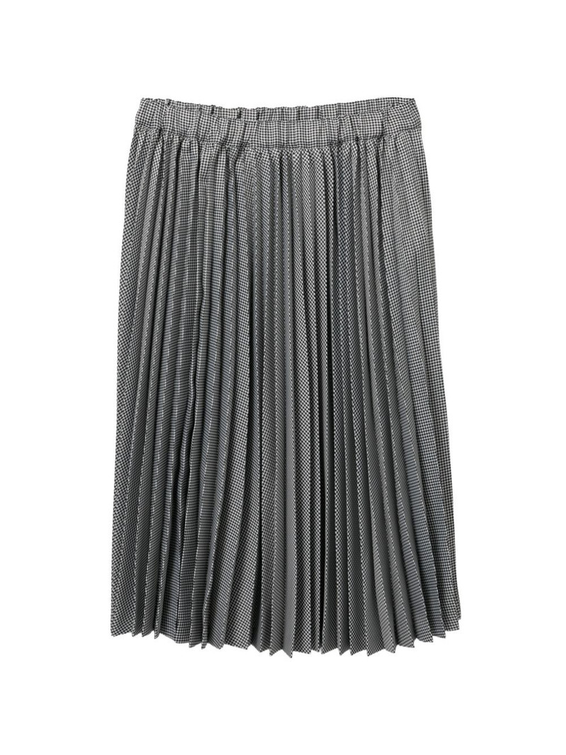 pleated houndstooth midi skirt 1