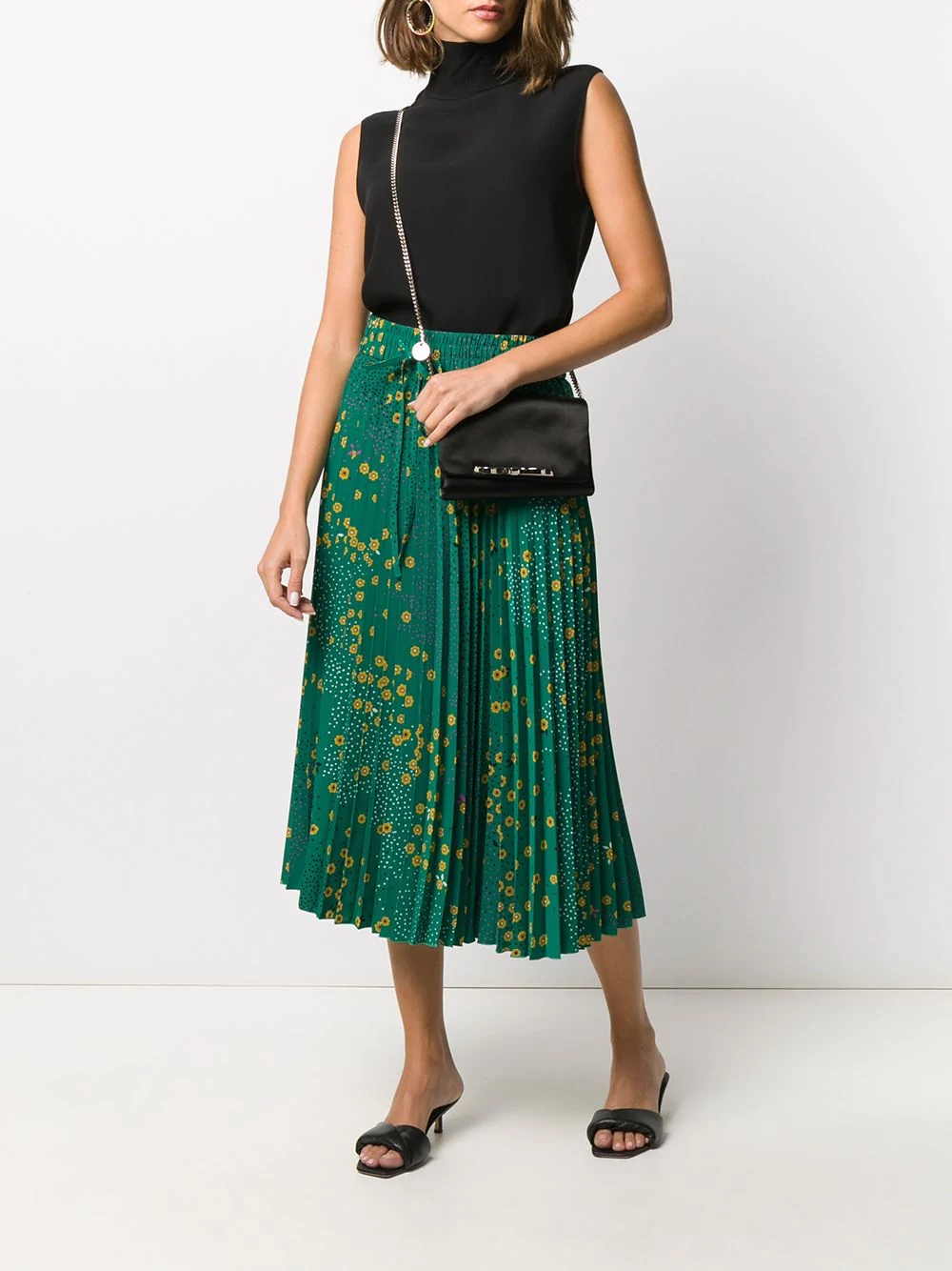 floral pleated skirt - 2