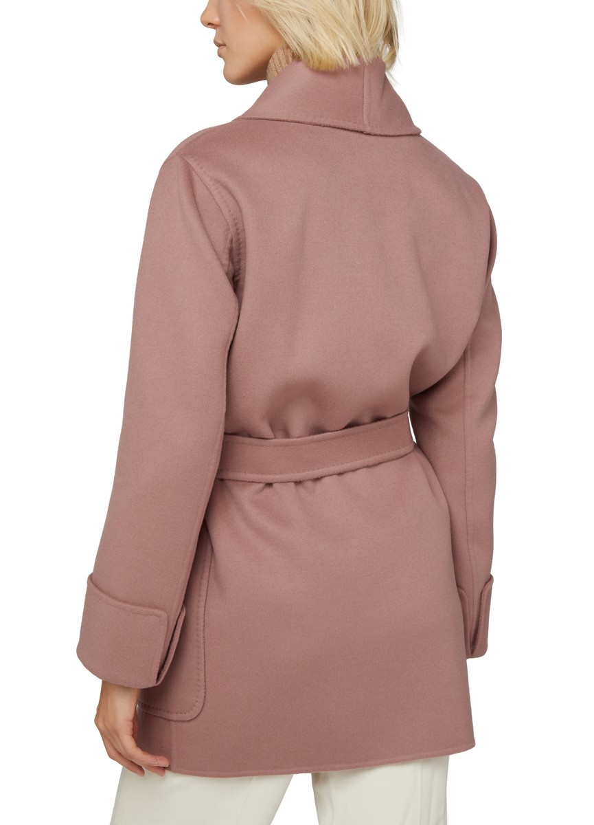 コート MAX MARA ANTIQUED PINK WOOL BLEND UGHETTA COAT Max Mara Max Mara Woman Antiqued Pink Wool Blend Ughetta