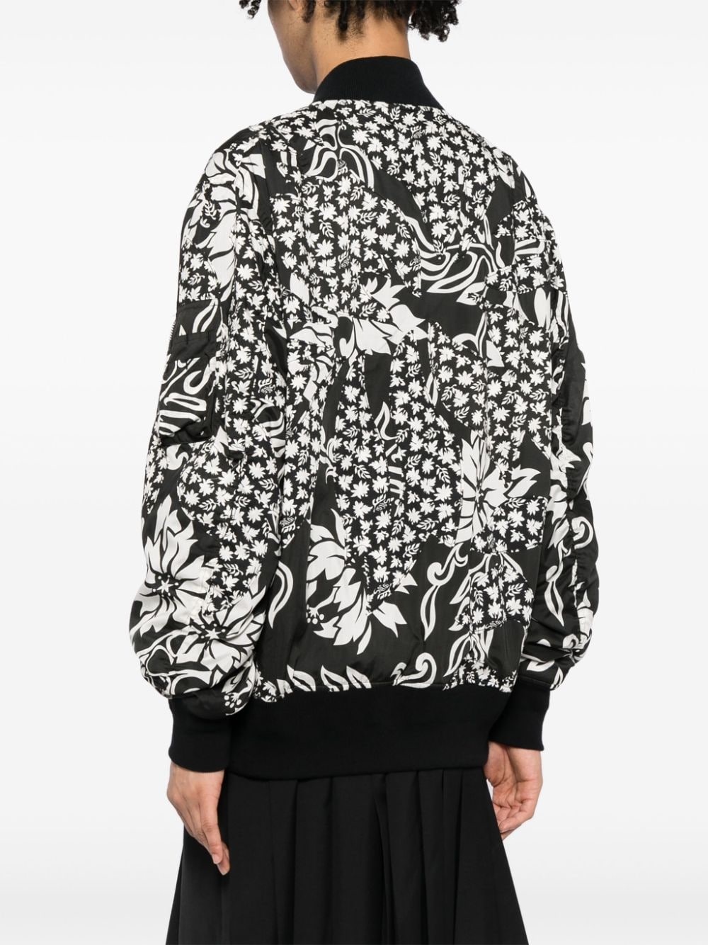 floral-print bomber jacket - 4