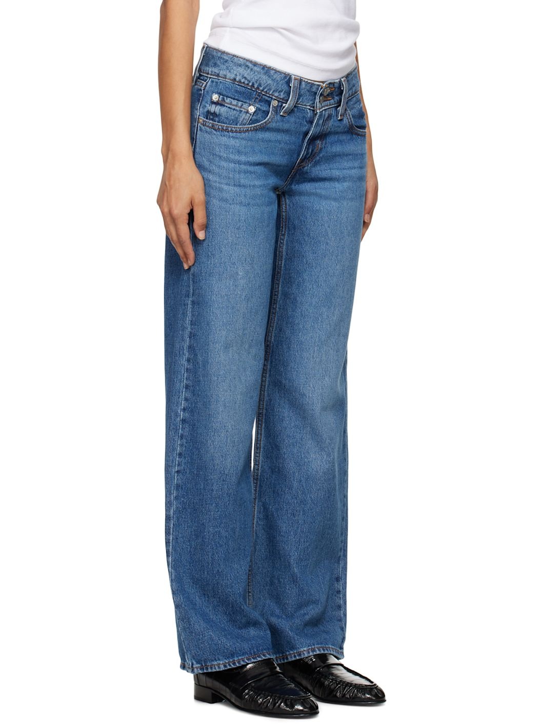 Blue Superlow Jeans - 2