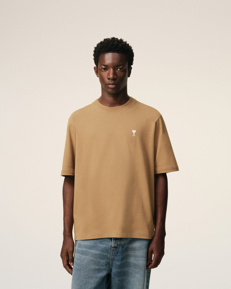 BROWN COTTON AMI DE COEUR T-SHIRT 3