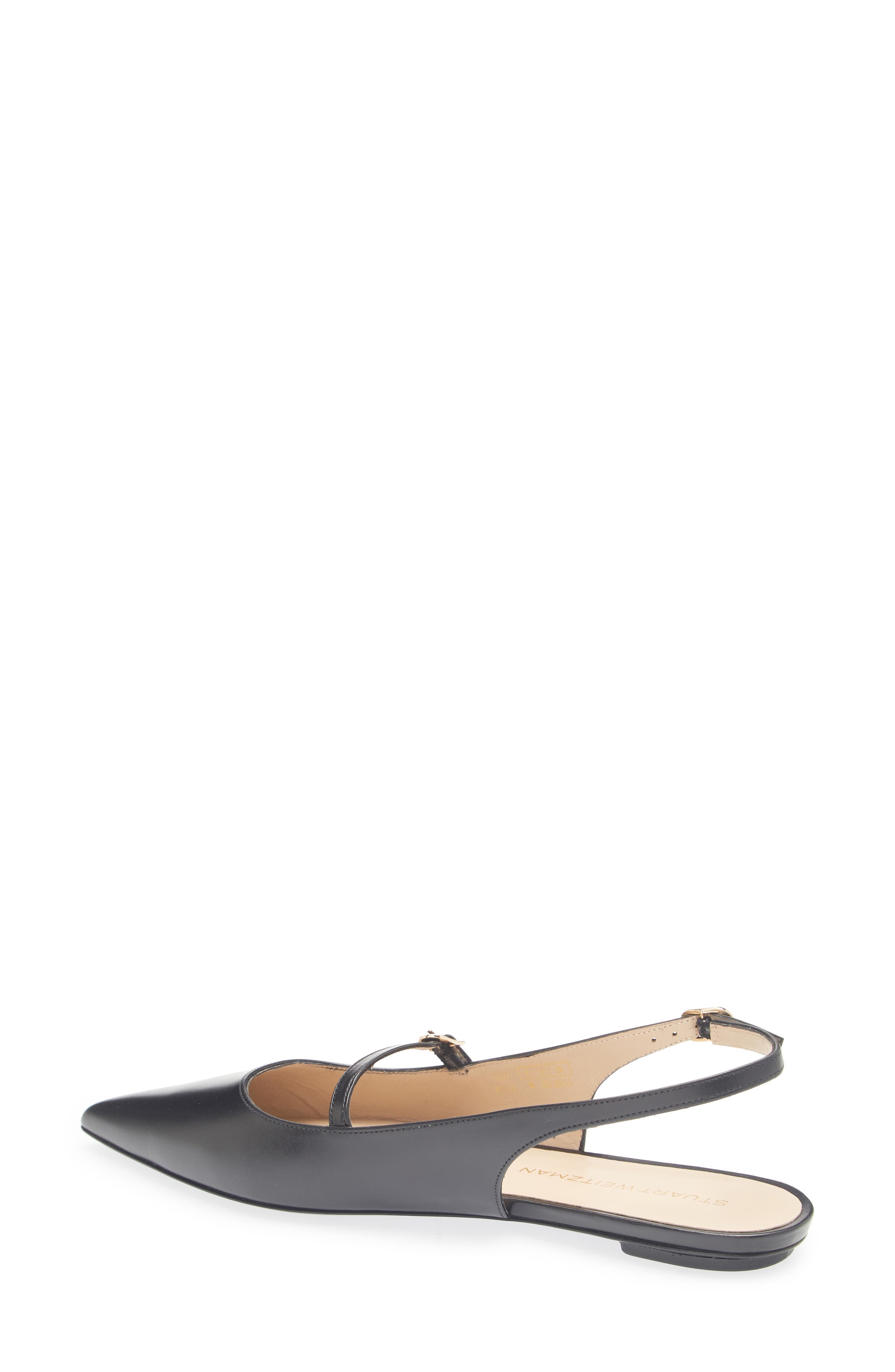 Stuart Weitzman Emilia Mary Jane Slingback Flat in Black at Nordstrom - 2