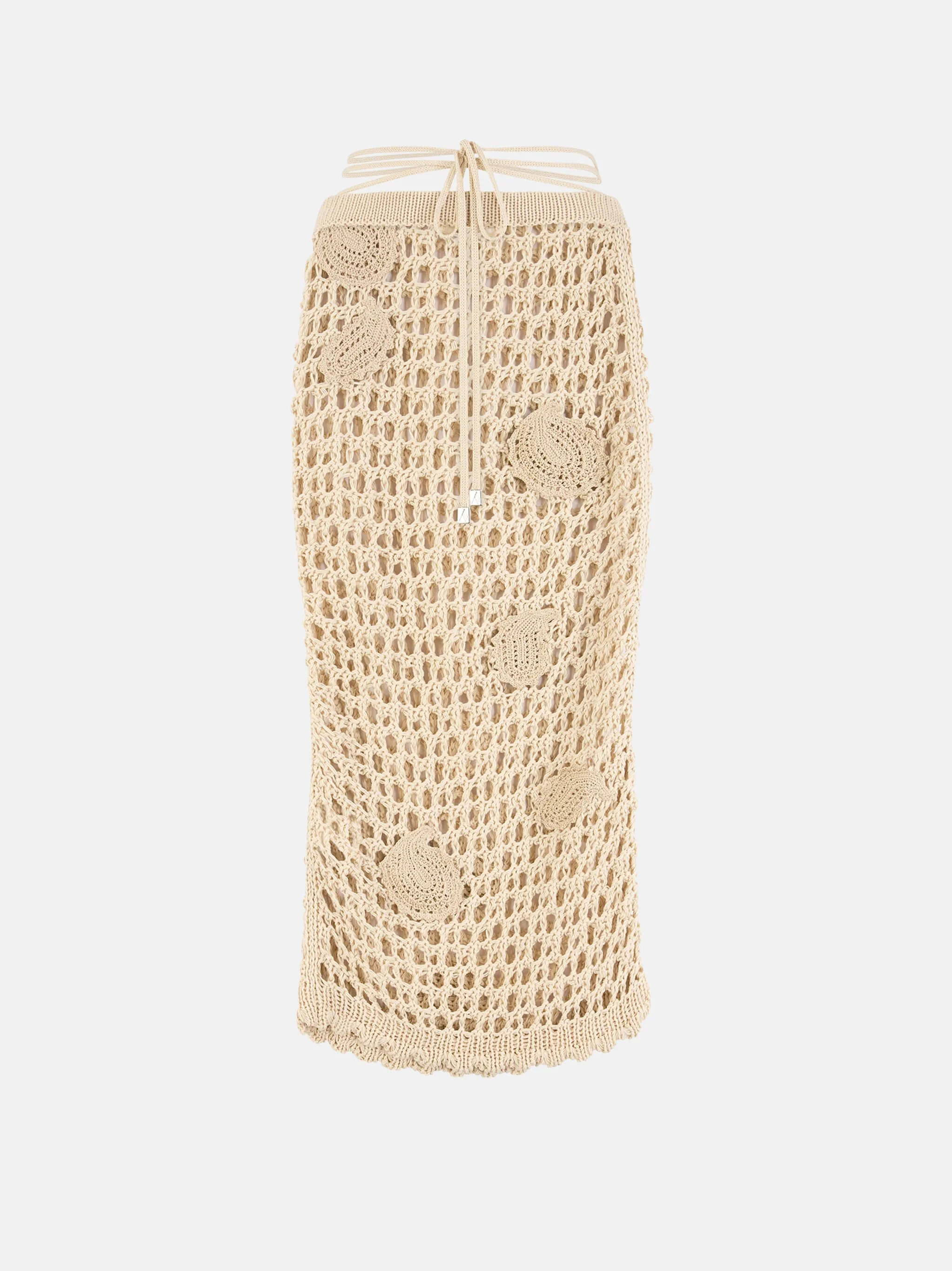 NATURAL MIDI SKIRT - 1