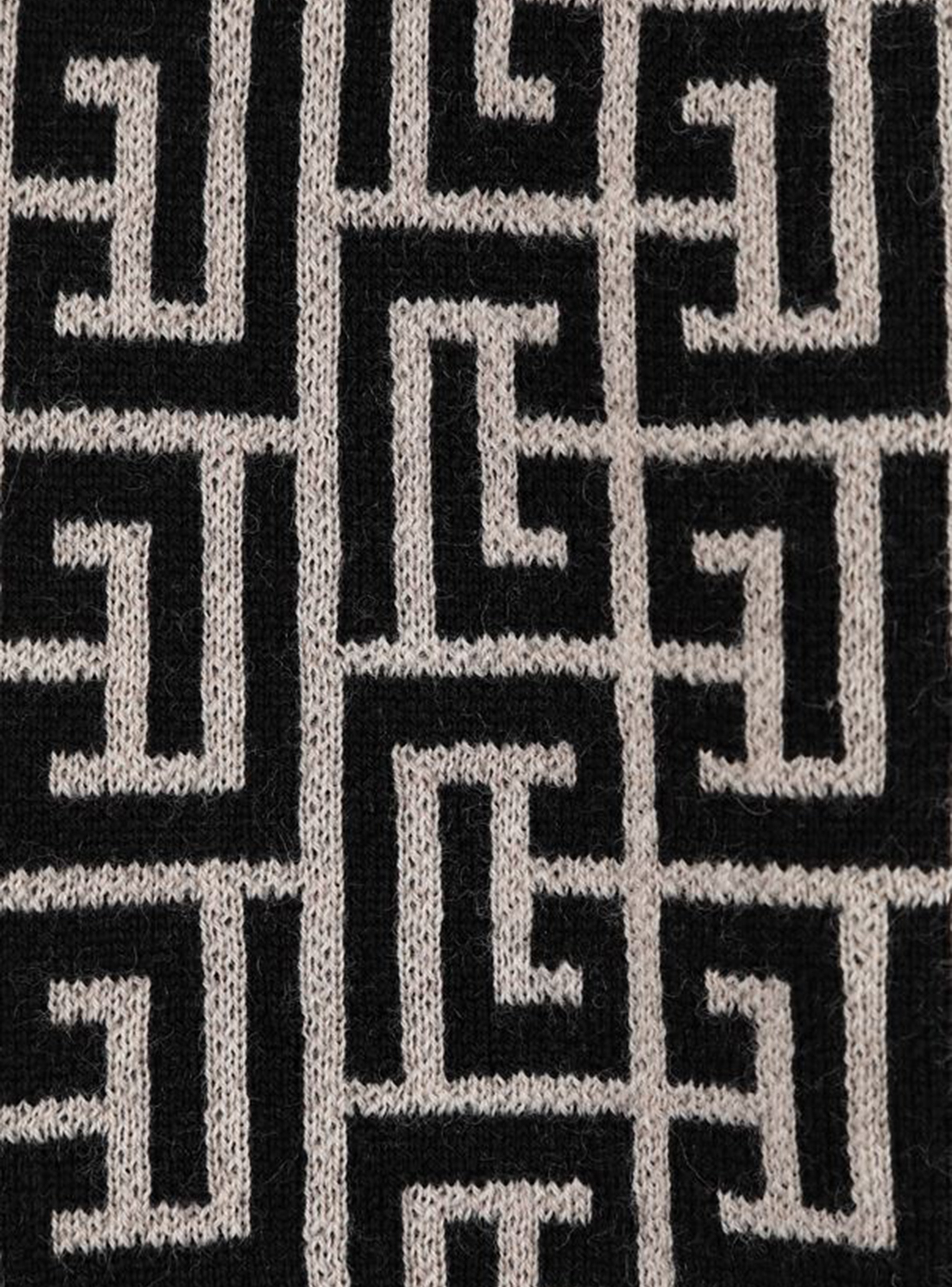 Wool beanie with Balmain monogram - 2