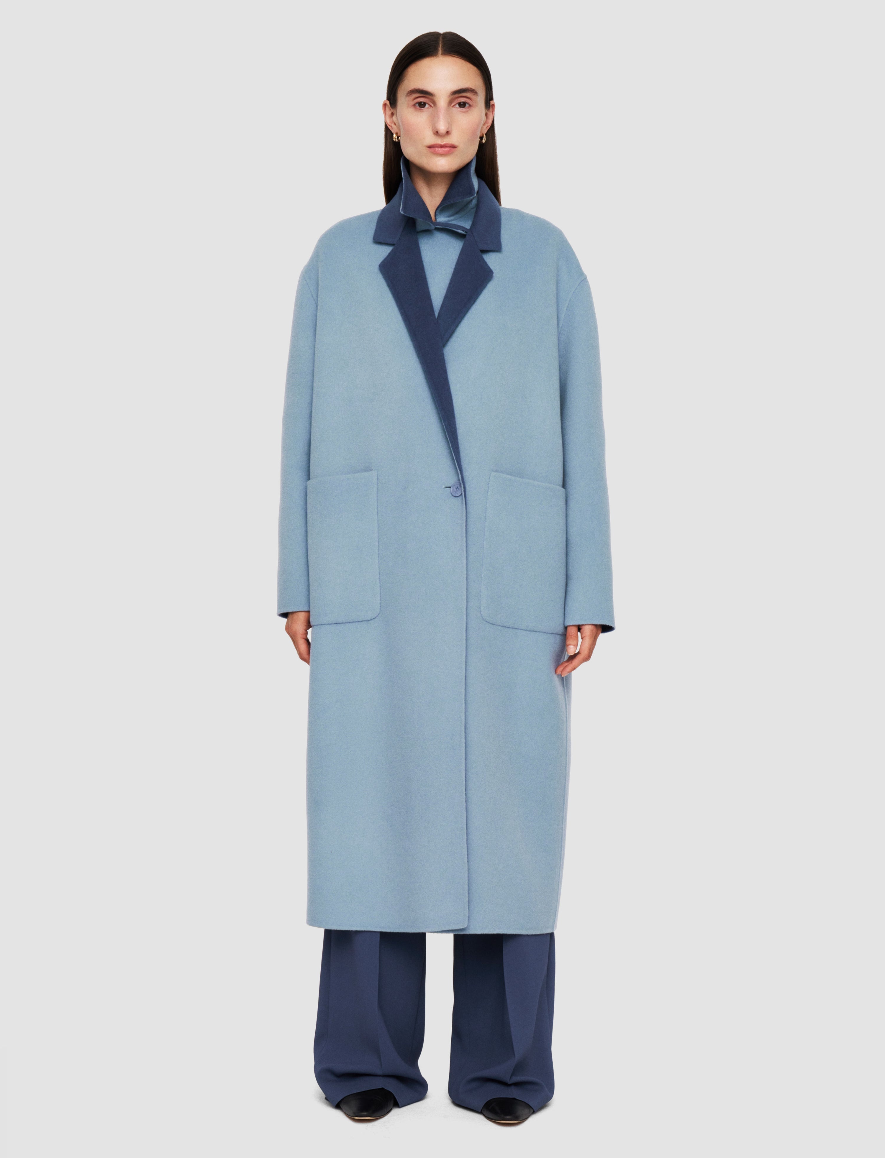 Edmond Reversible Double Face Cashmere Coat - 6