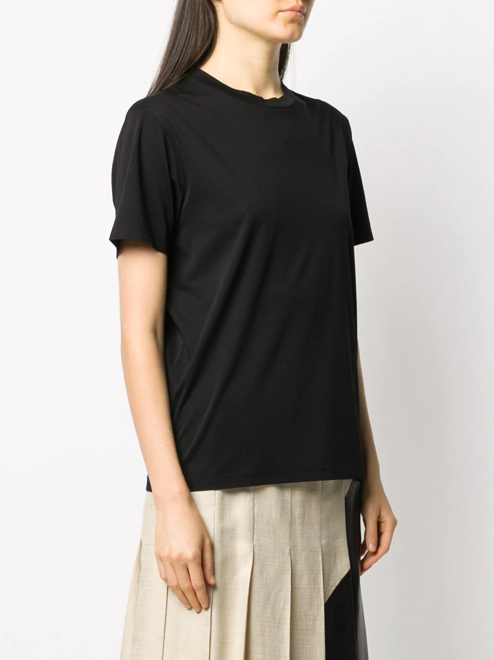 round neck cotton T-shirt - 3