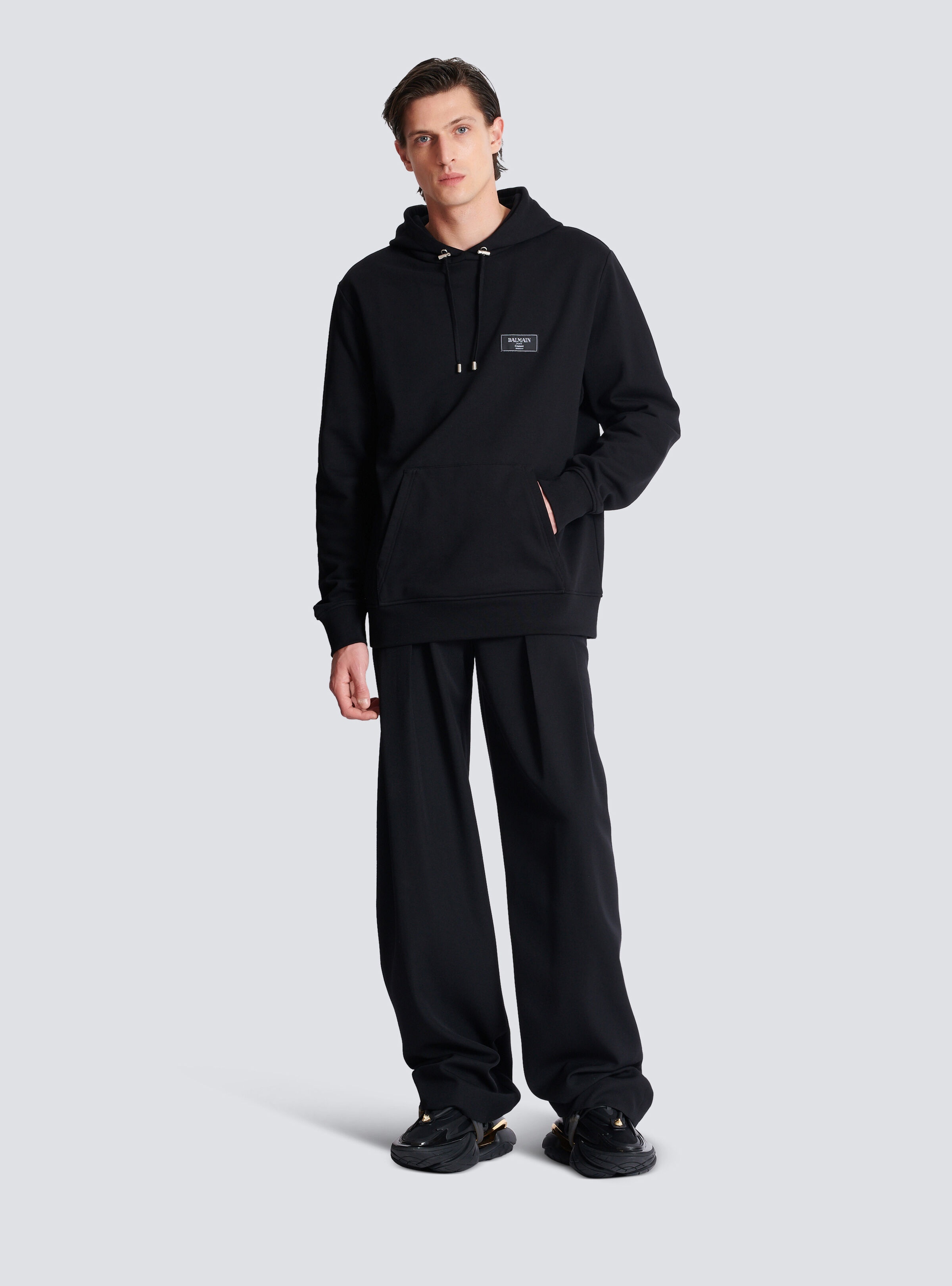 Hoodie with Balmain Couture label - 2