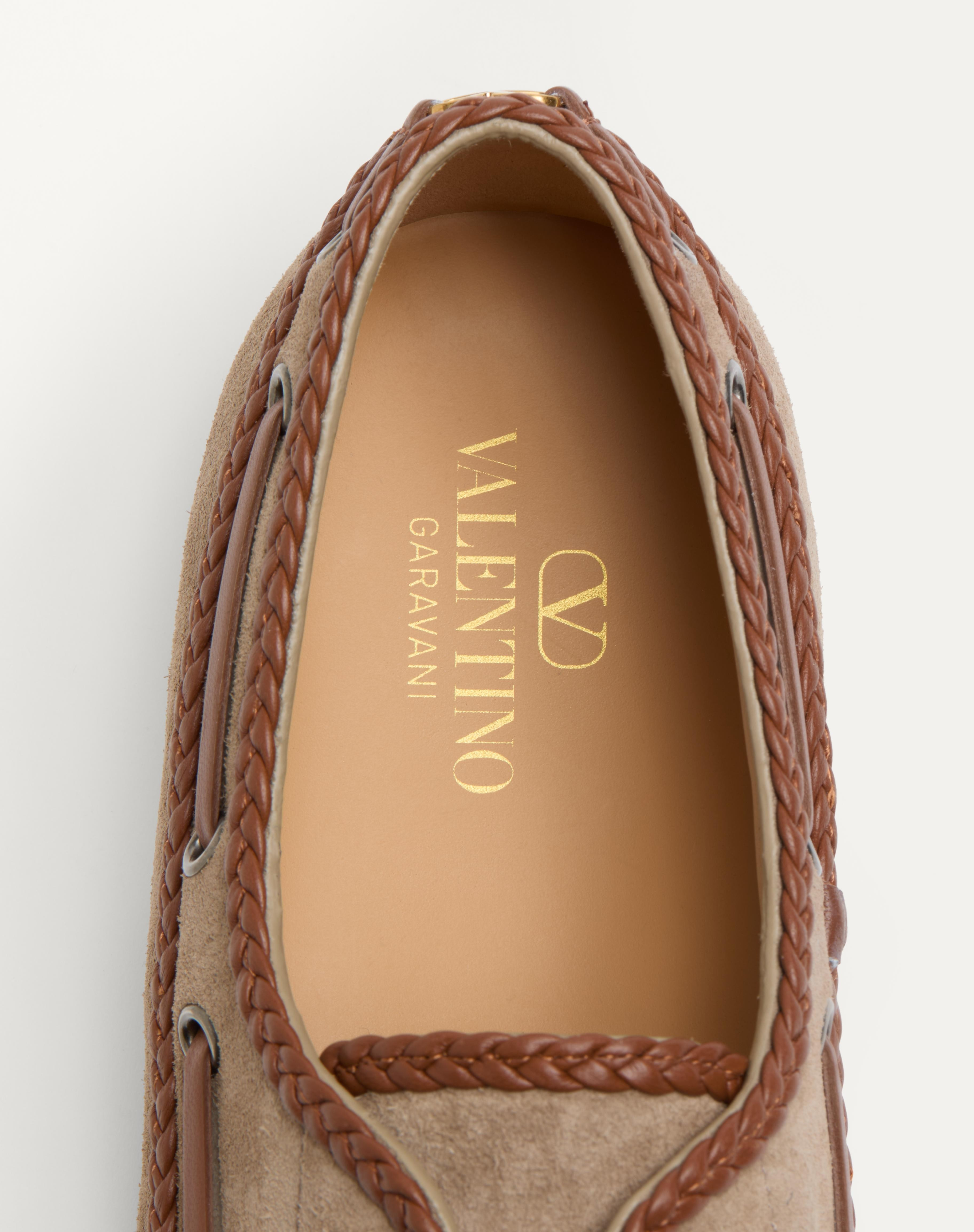 PALM AVENUE CRUST AND NAPPA LEATHER BOAT SHOE - 3