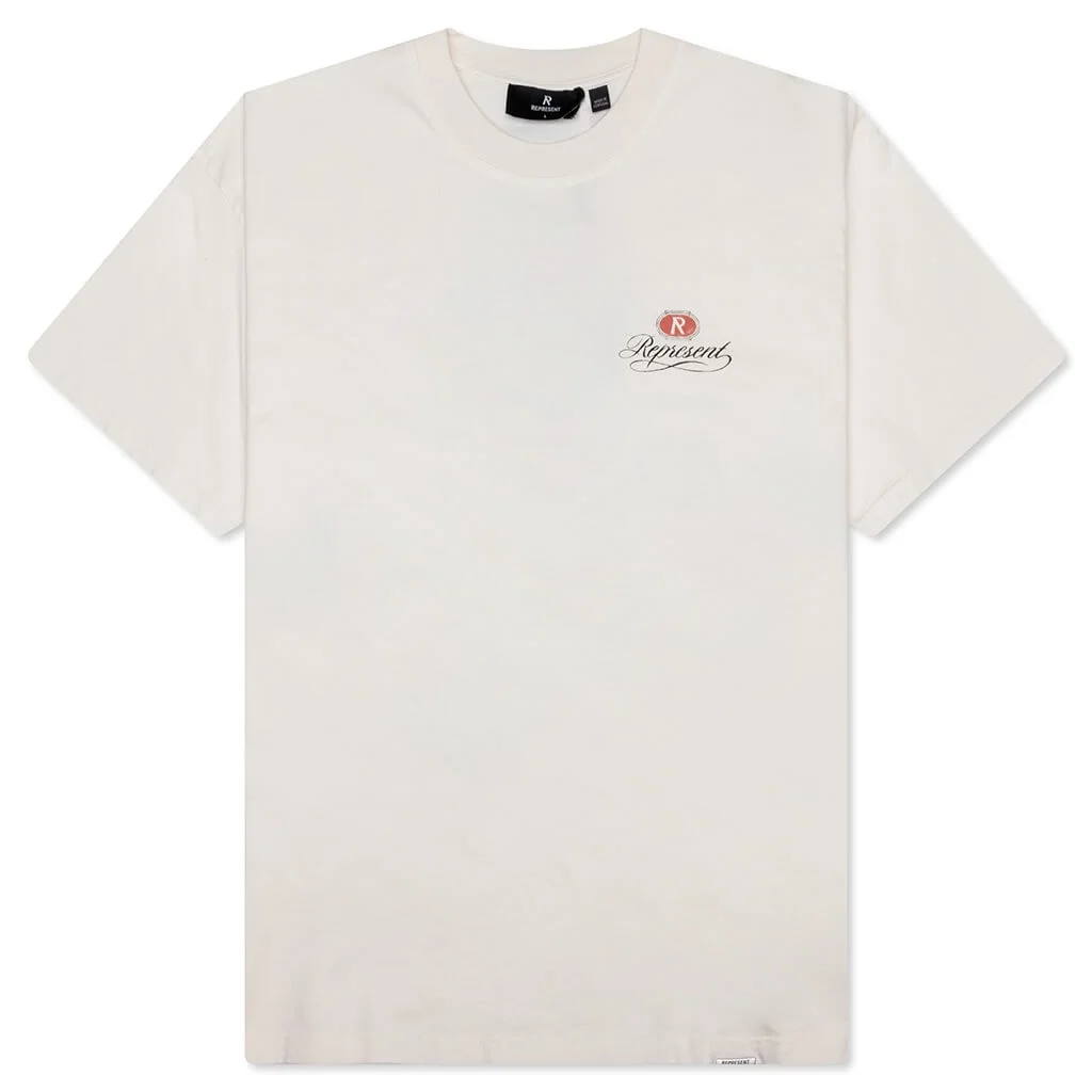 GRAND VINTAGE HAND DRAWN T-SHIRT - AGED WHITE - 1