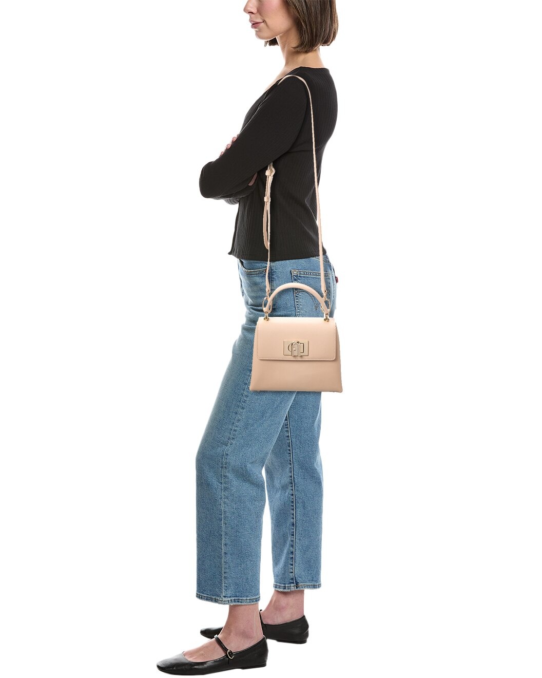 Furla 1927 Mini Top Handle Leather Satchel - 4