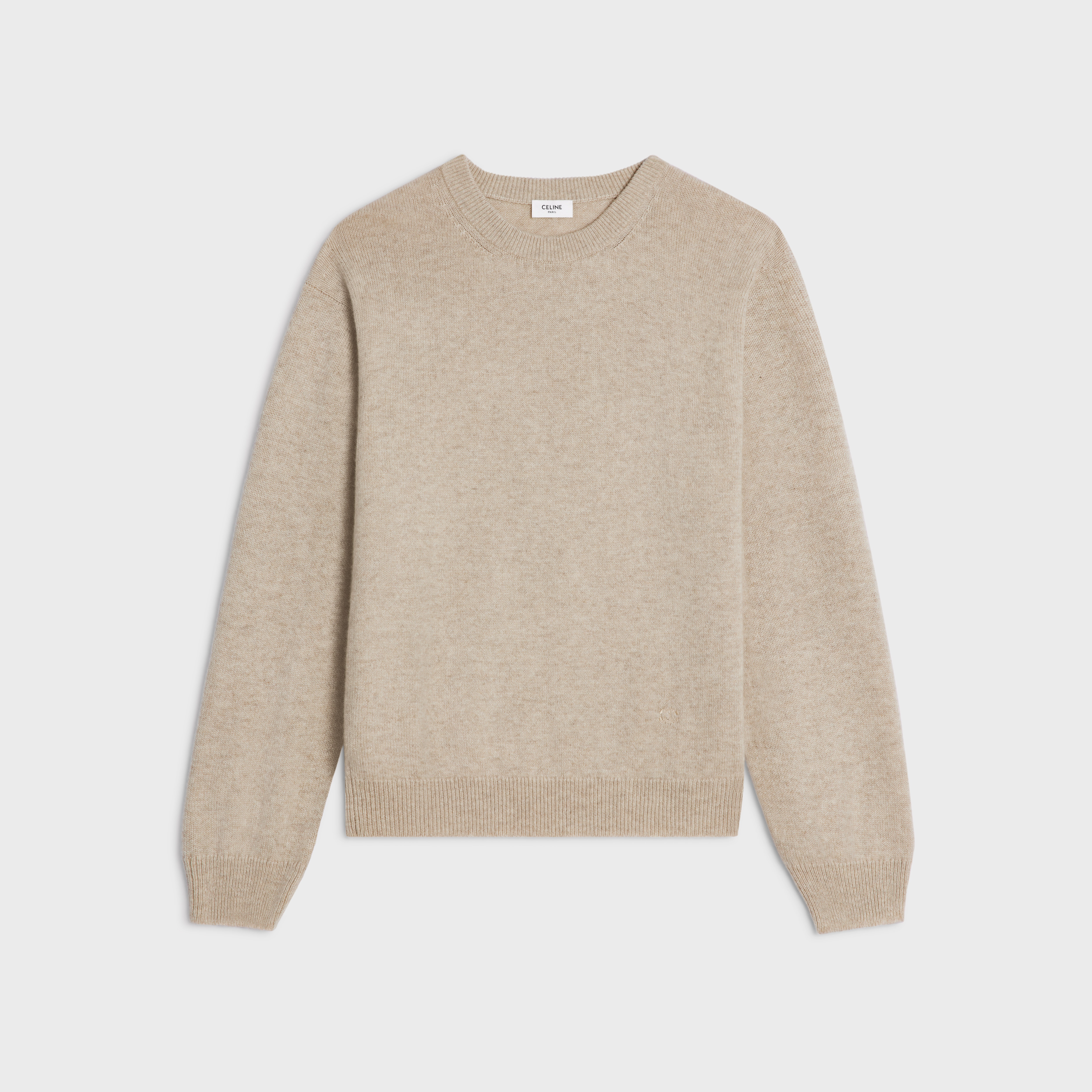 crew neck sweater in Scottish cashmere - 1