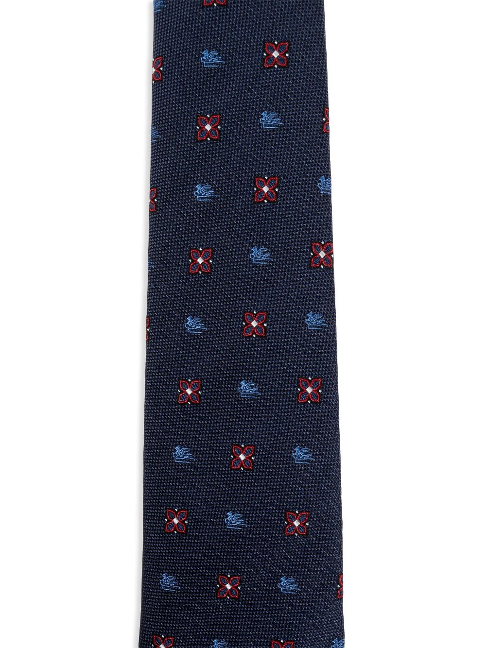 Pegaso-embroidered tie - 2