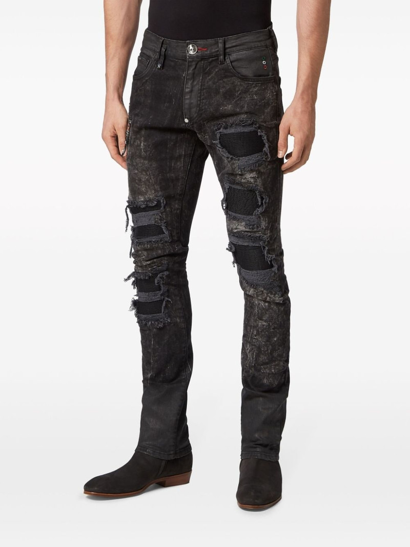 ripped stonewashed skinny jeans 3