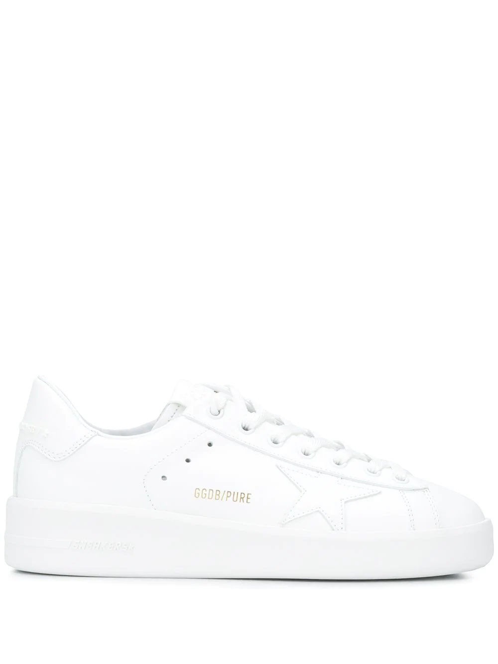 Pure leather low-top sneakers - 1